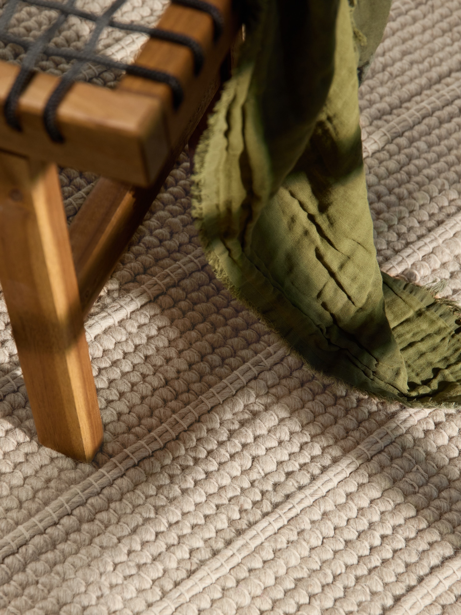 Ted Baker Tapis en laine »Parker« Rectangulaire 7 mm Höhe Wolle, Natur, handgewebt, Wohnzimmer, Schlafzimmer, Boho, Skandi