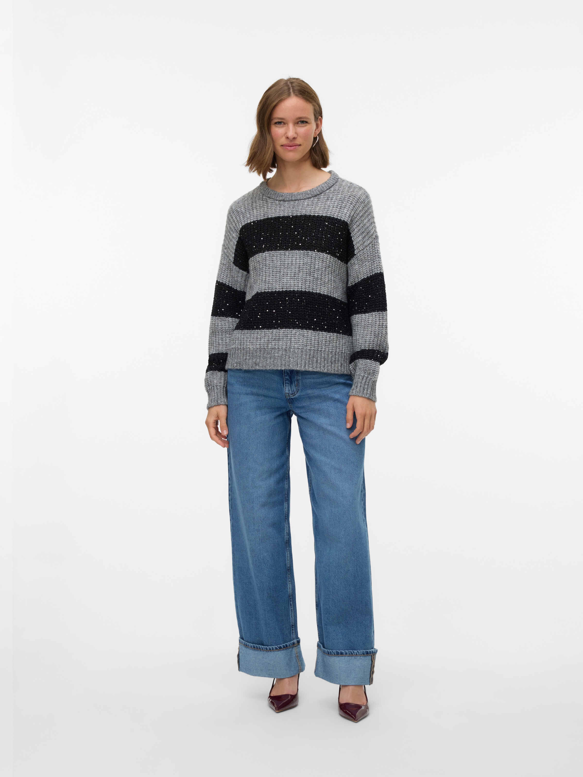 Vero Moda Pull en tricot »VMSPARKLE LS O-NECK PULLOVER«