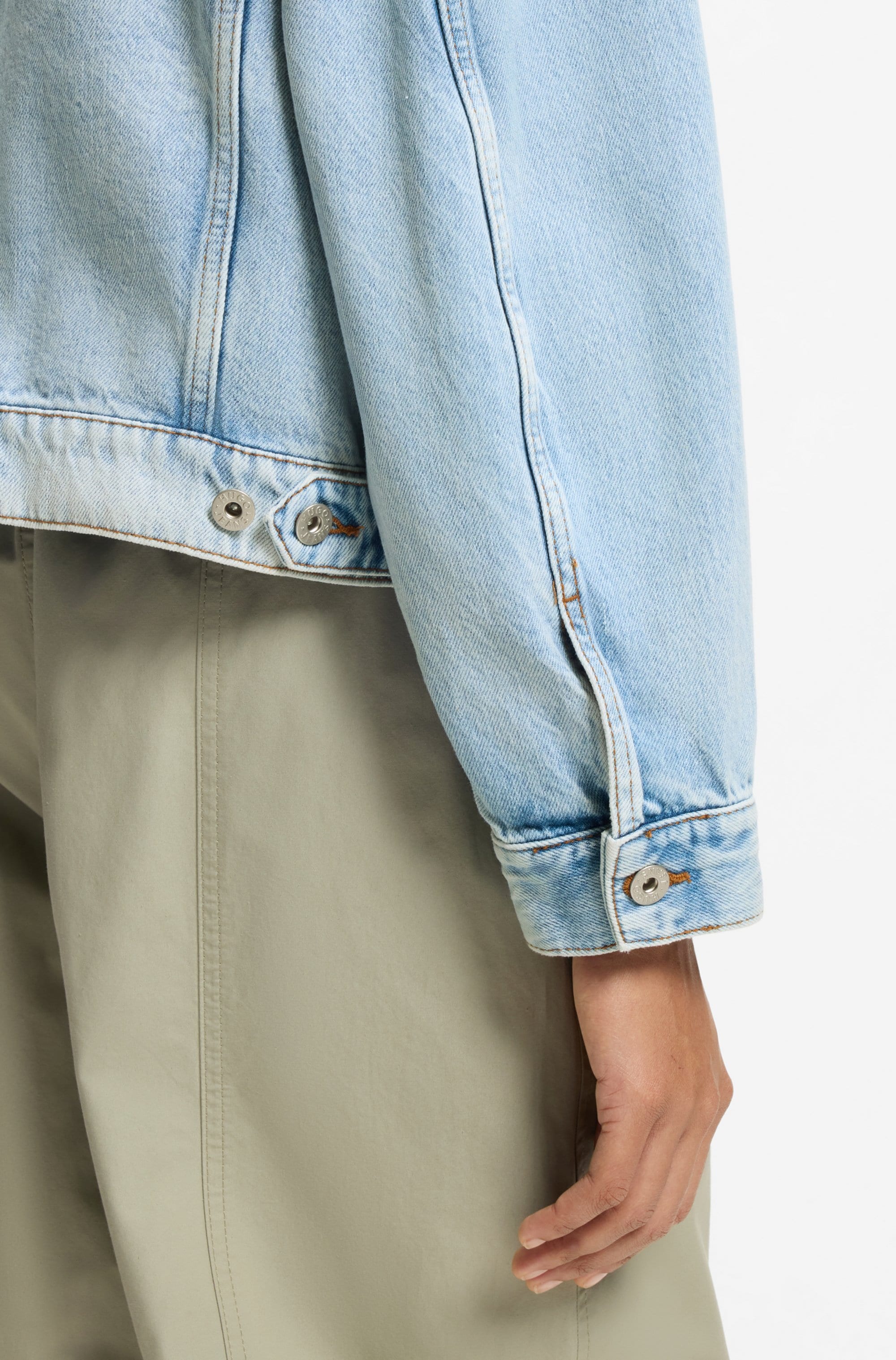HUGO Blue Veste en jean »Lou« Boxy, leicht oversized