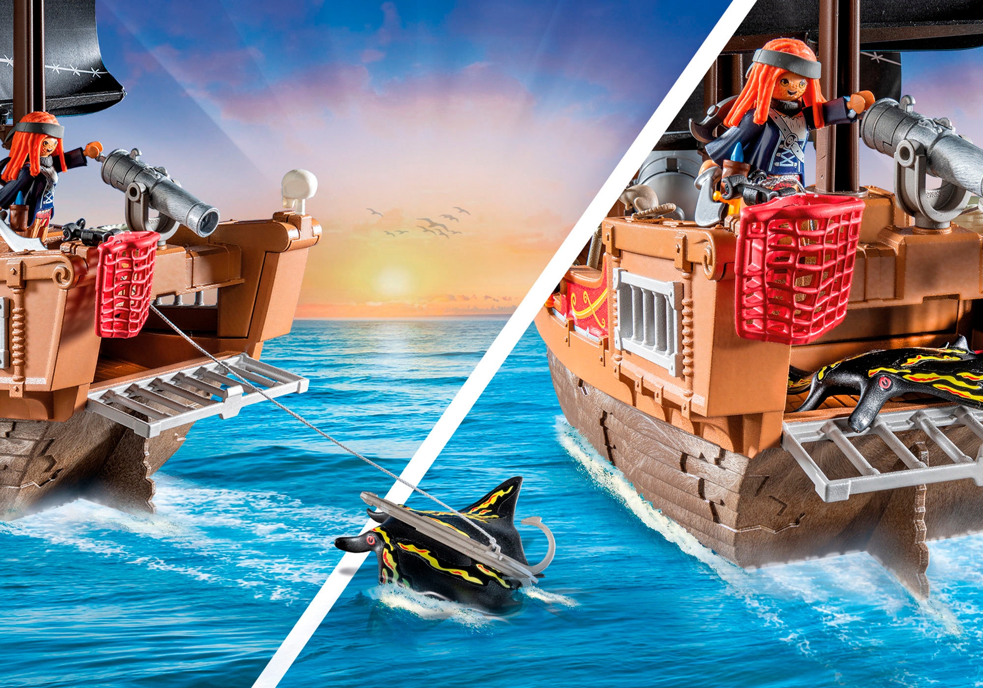 Playmobil® Jeu de construction »Grosses Piratenschiff (71530), Pirates« Made in Europe