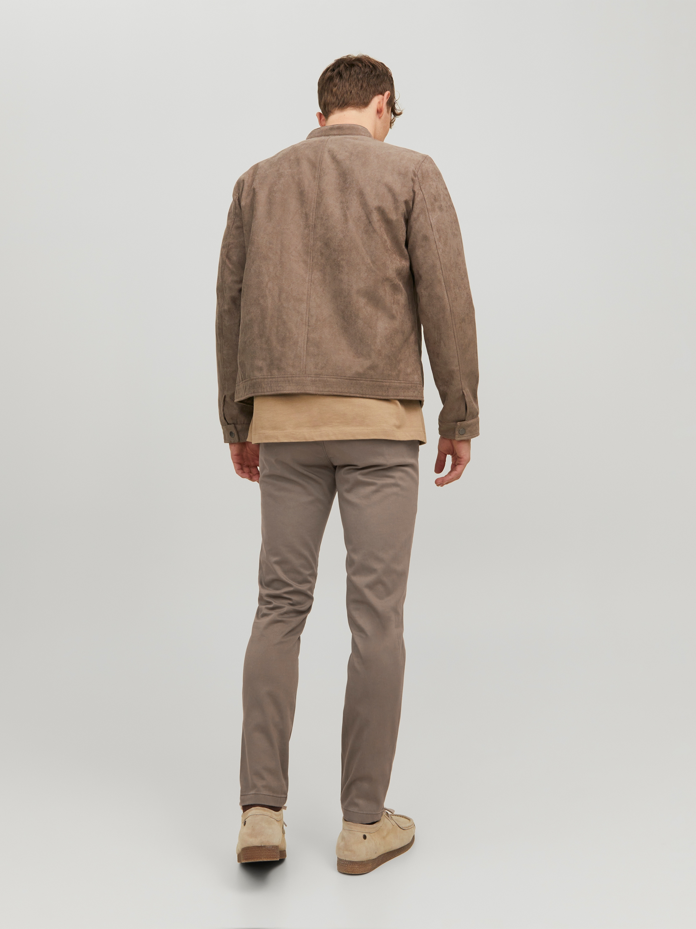 Jack & Jones Chinos »JJIMARCO mit Badge und hohem Tragekomfort«  uni, à la mode, slim fit, mélange de coton