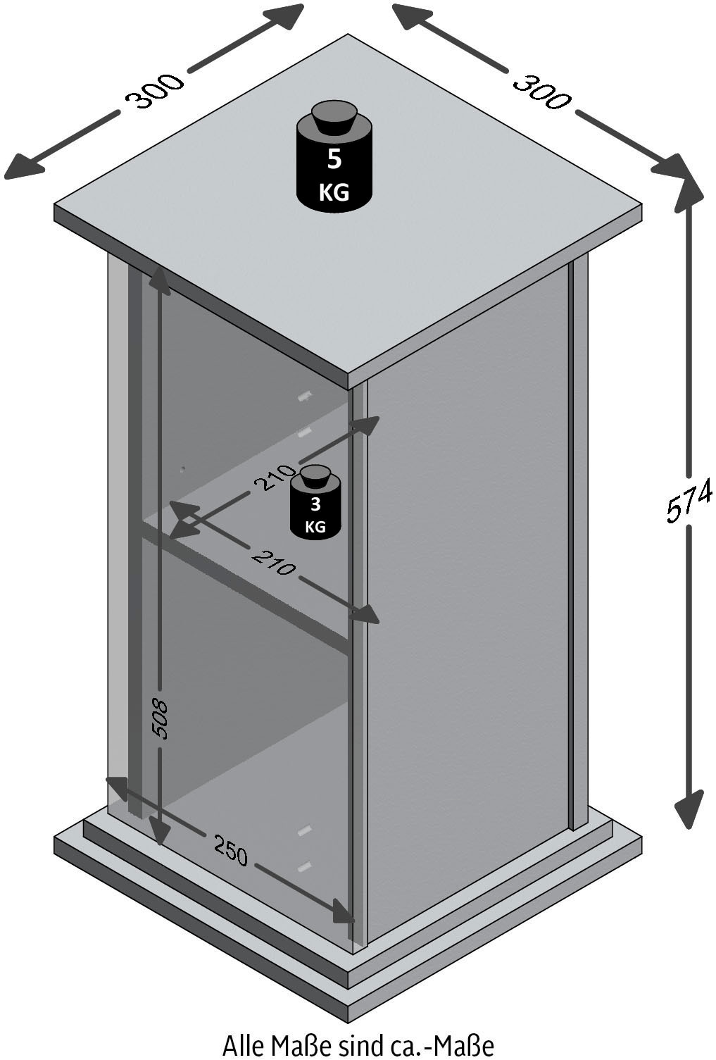 FMD Container »Essex«, Breite 30 cm