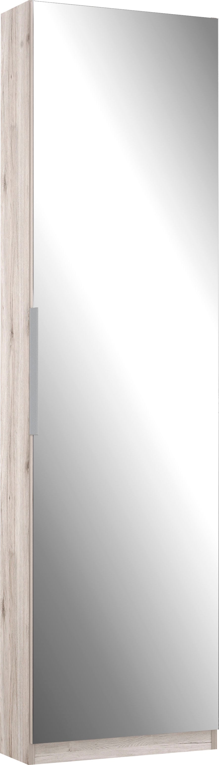 FORTE Schuhschrank »Calma Schuhschrank, Spiegeltüre, 12 Paar Schuhe, Türanschlag wählbar« B/H/T : 50/179,7/20 cm,  Schuhschrank mit Spiegeltüre , 180cm hoch, 12 Paar Schuhe