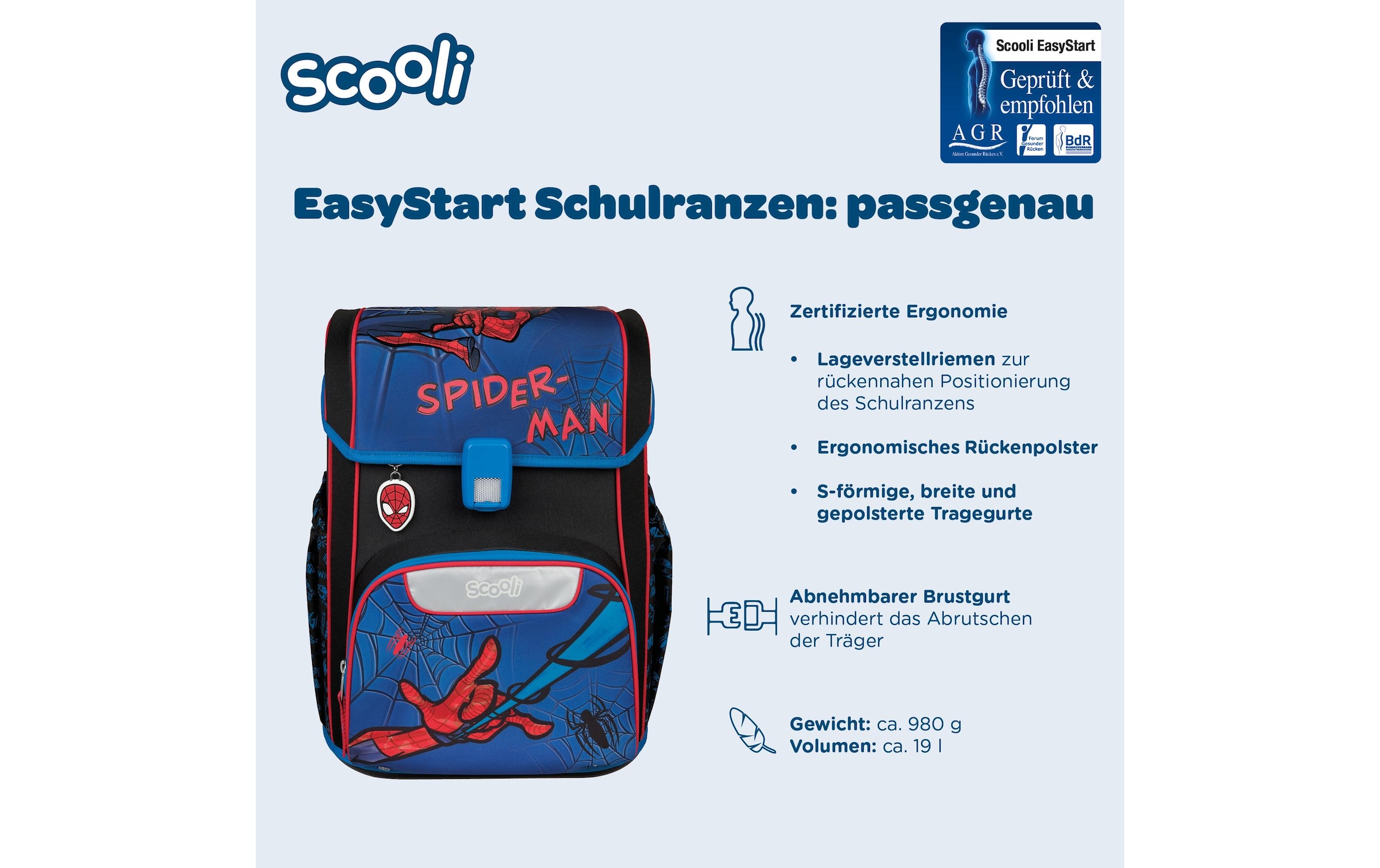 Scooli Cartable »Easy Start« Reflektoren