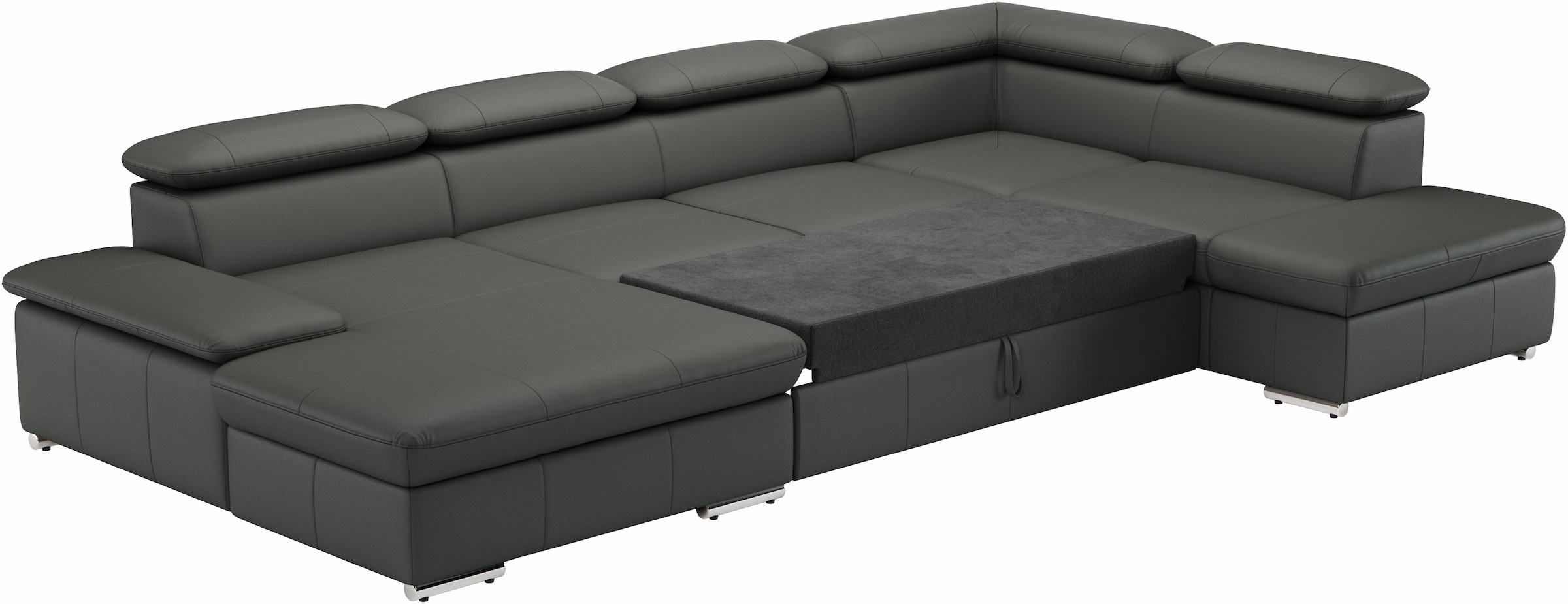 sit&more Wohnlandschaft »Valantine U-Form«, inkl. Kopf- und Armteilverstellung, wahlweise mit Bettfunktion
