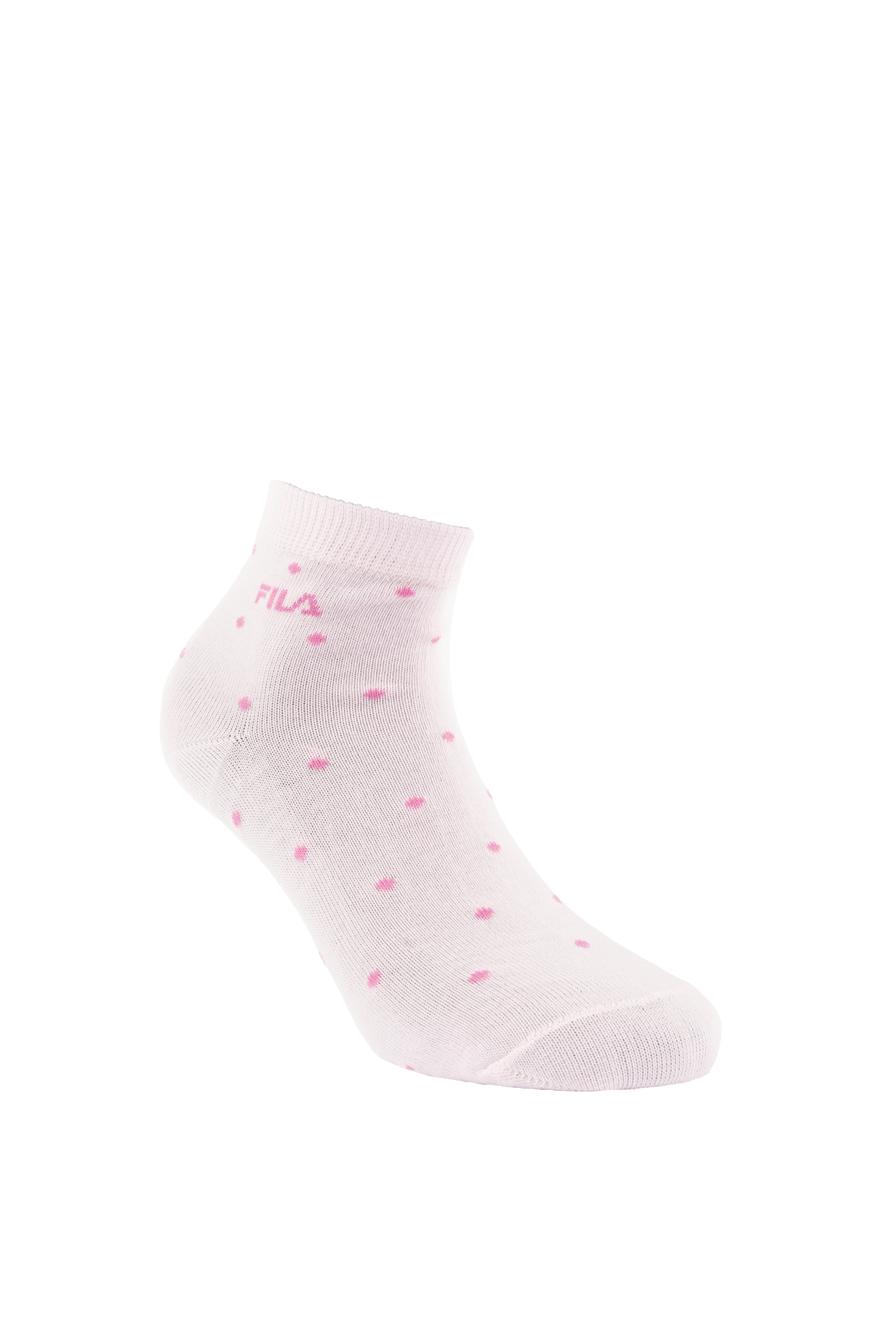 Fila Chaussettes courtes 3 paires,  avec bord-côte étroit, à pois, mélange coton