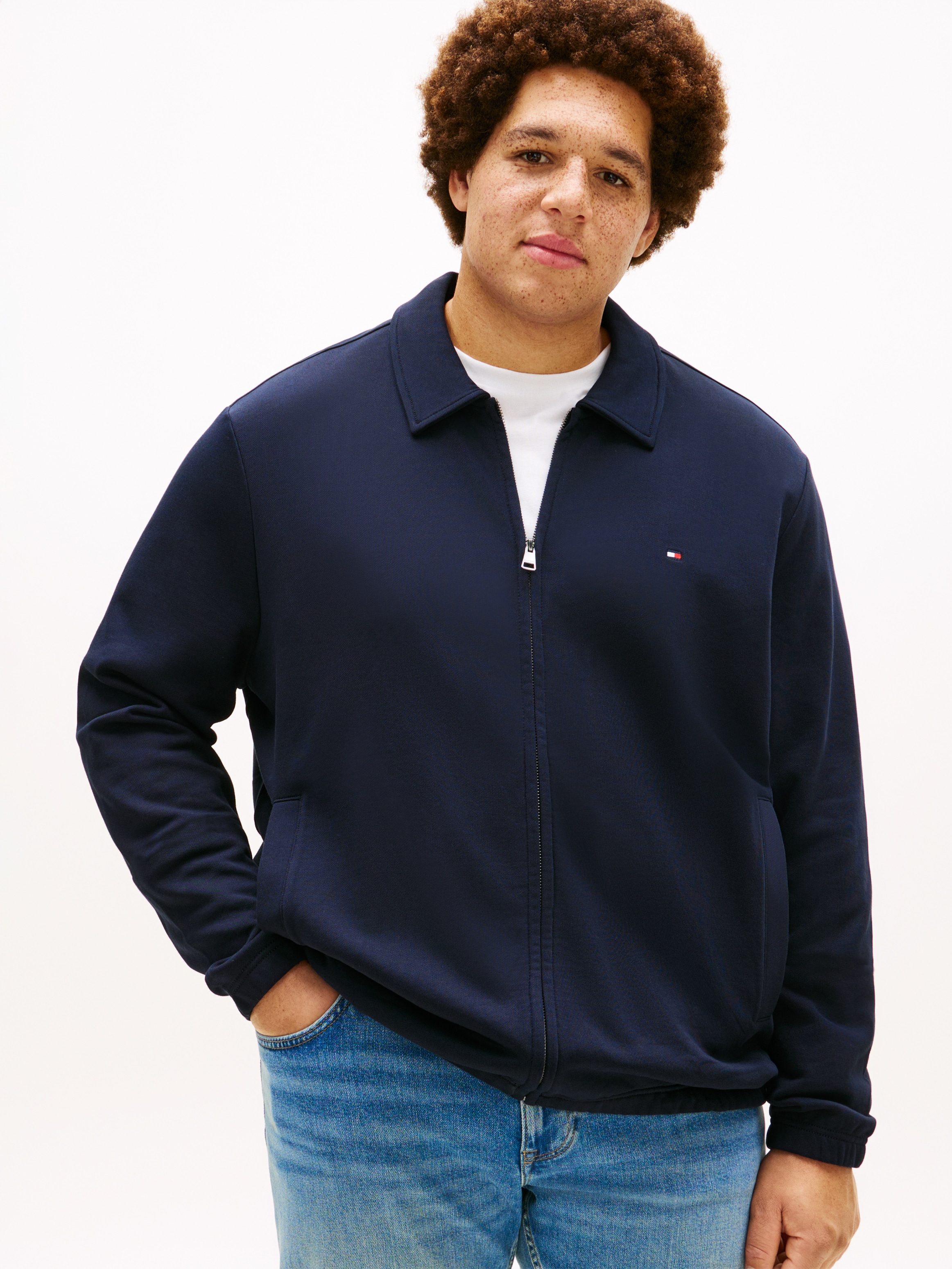 Image of Tommy Hilfiger Big & Tall Sweatjacke "ESSENTIAL TERRY IVY" Grosse Grössen, regular fit