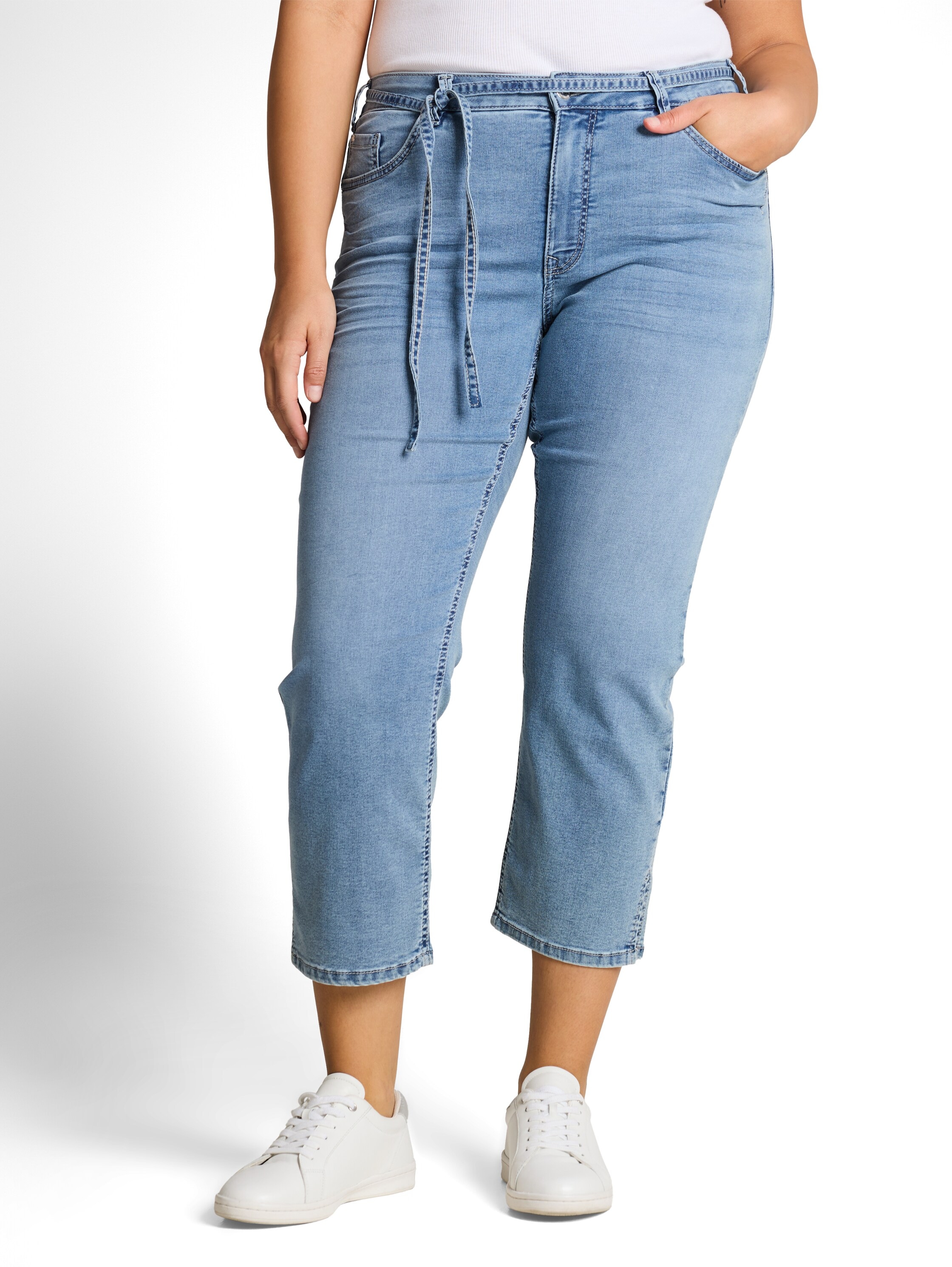 Image of TOM TAILOR PLUS Skinny-fit-Jeans mit Jeans-Bindeband und Stretch
