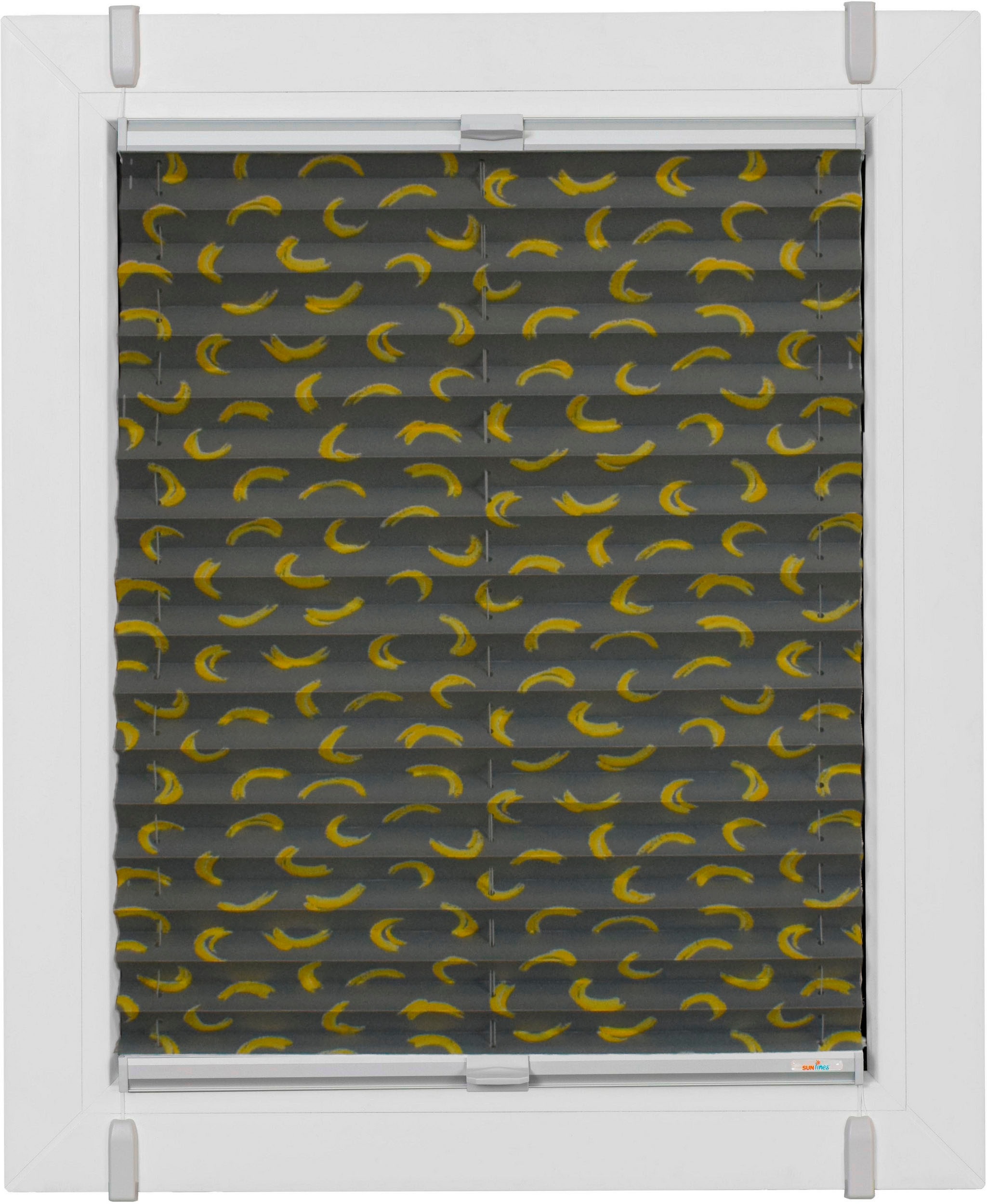 Image of sunlines Plissee nach Mass »Start-up Style Grey«, Lichtschutz, ohne Bohren, verspannt, verspannt mit Simply-Fix Klemmträger bei Ackermann Versand Schweiz