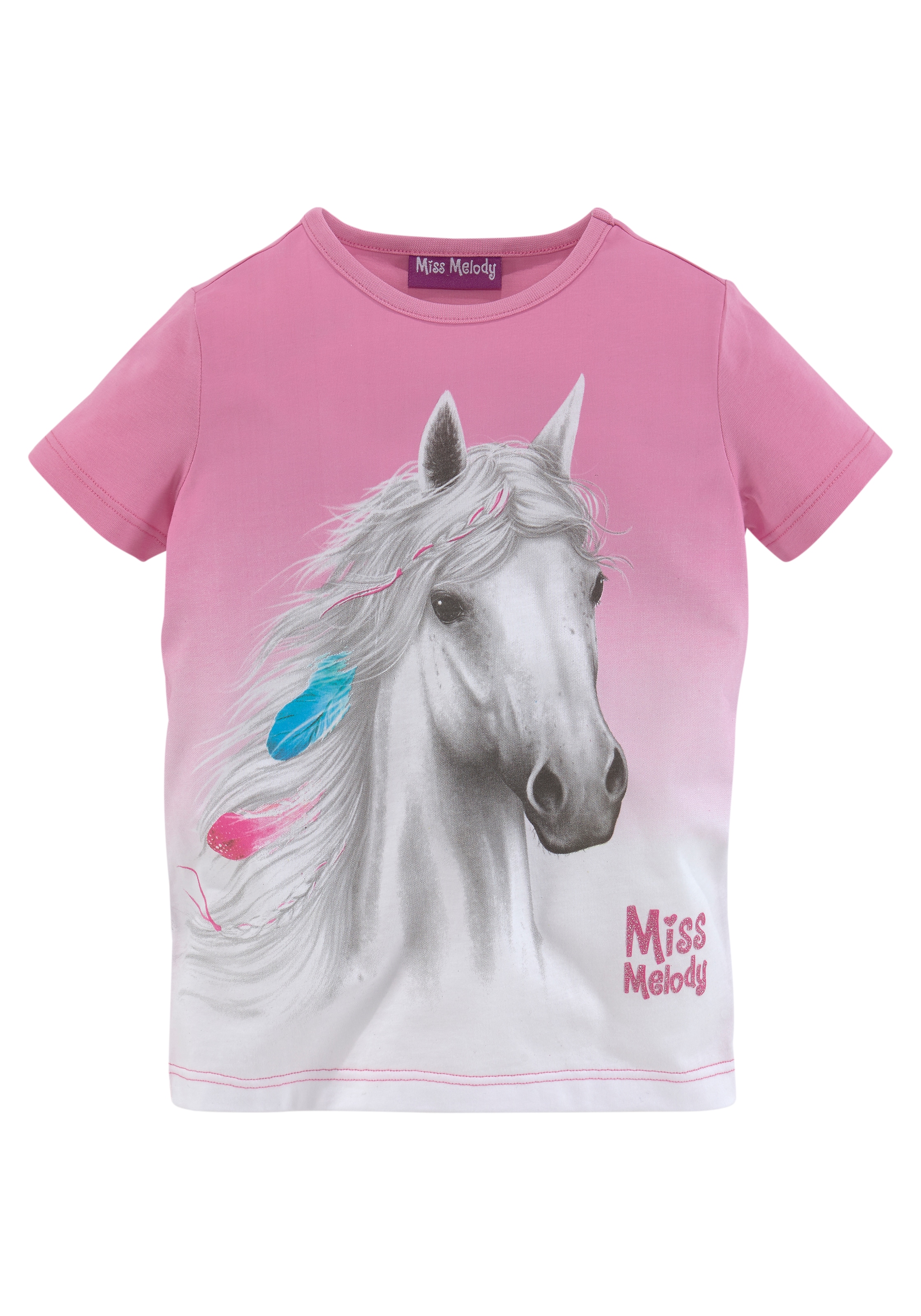 Trendige Miss mit Pferdemotiv T-Shirt, Melody versandkostenfrei shoppen schönem