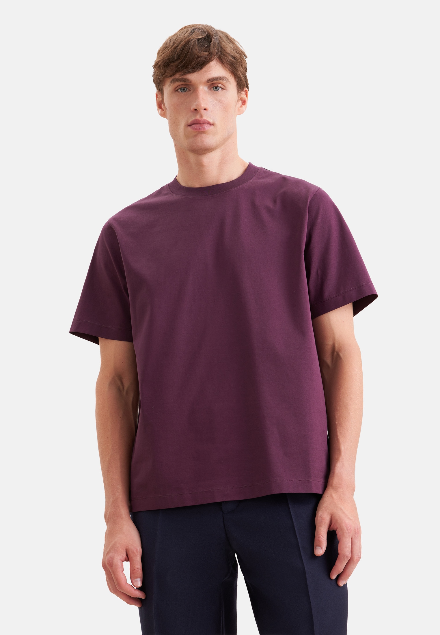 seidensticker T-shirt 1/2 col rond uni