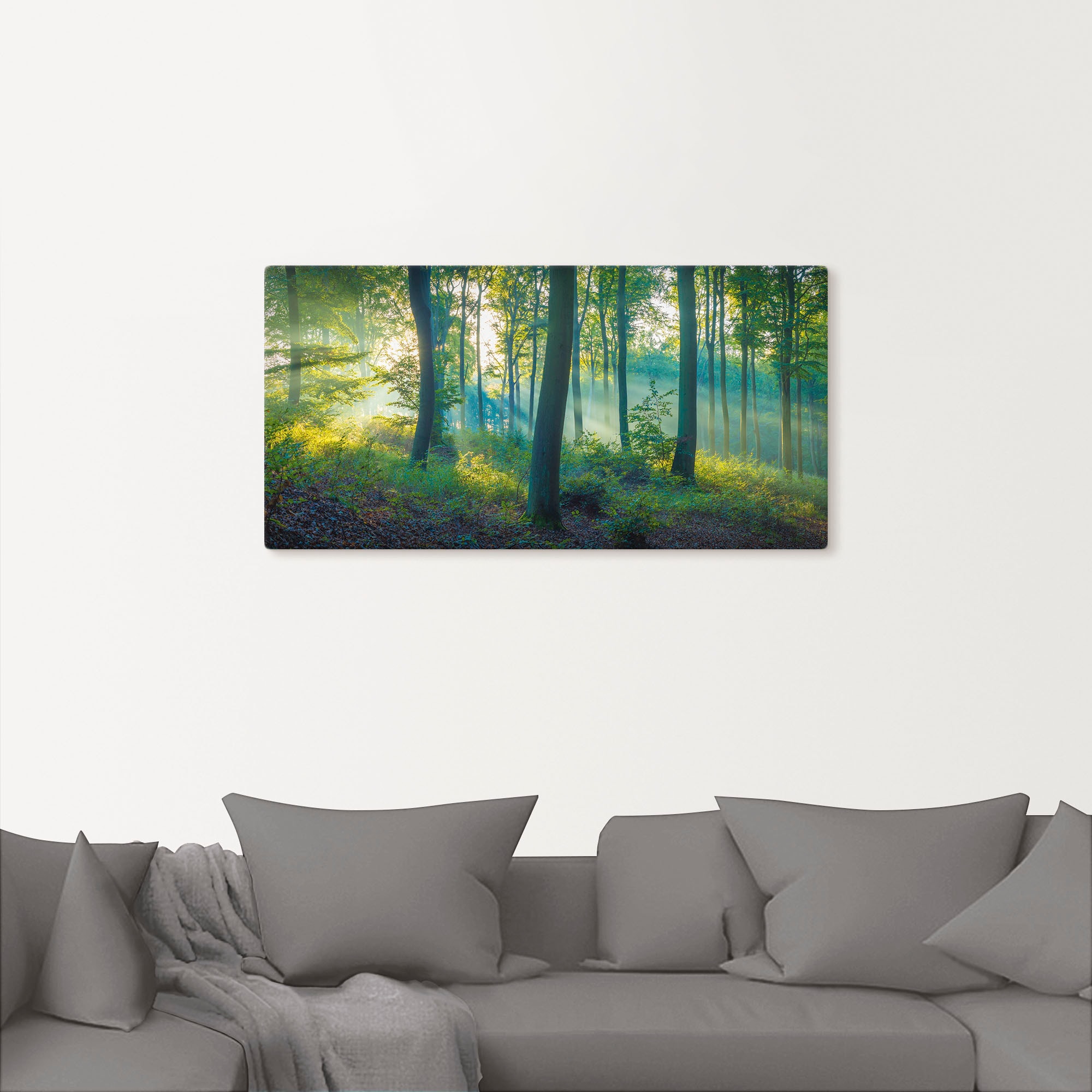 Artland Tableau sur toile »Wald Panorama« 1 cuis tlg. auf Holzrahmen gespannt