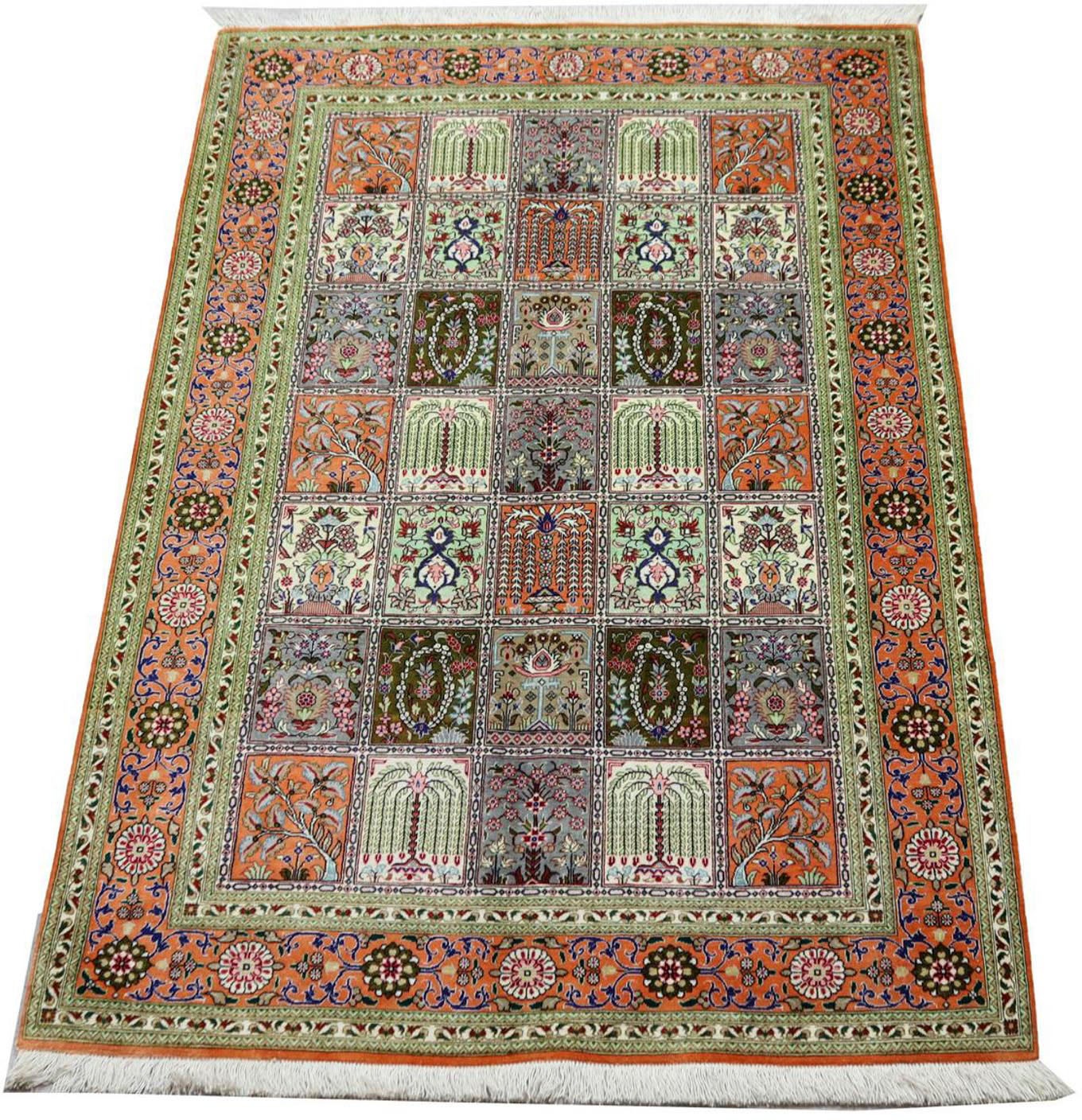 Image of morgenland Seidenteppich »Ghom Seide Felder Ruggine 157 x 100 cm«, rechteckig, 0,3 mm Höhe, Unikat mit Zertifikat bei Ackermann Versand Schweiz