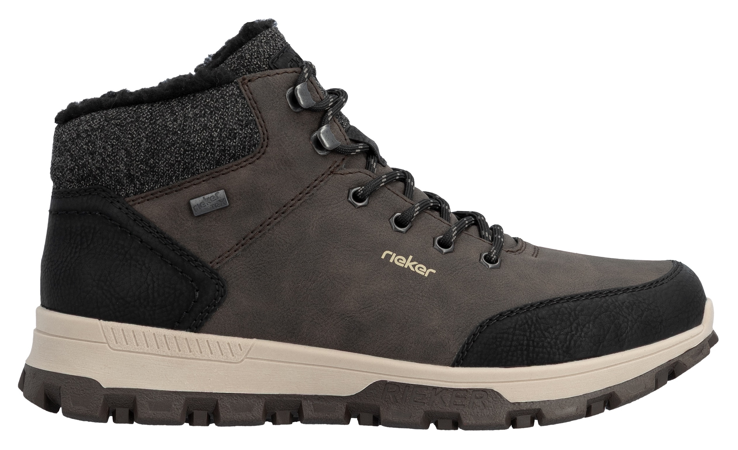 Rieker Winterboots  mit komfortabler SoftFoam-Innensohle, Freizeitschuh, Schnürschuh