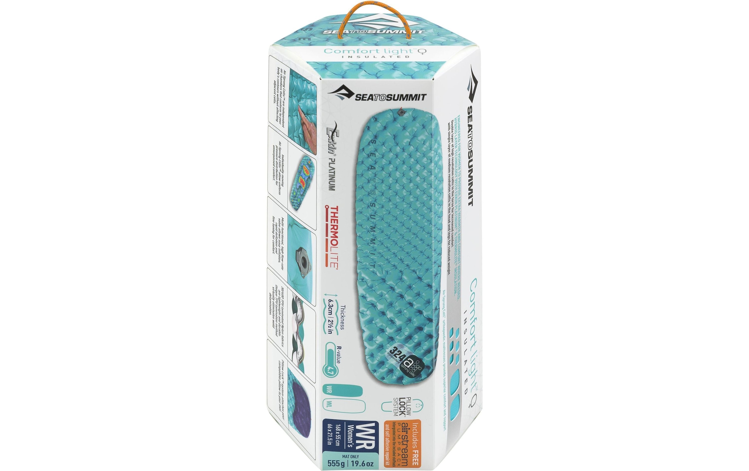 sea to summit Isomatte »Schlafmatte Comfort Light ASC Insulated Womens 168x55«, aufblasbar