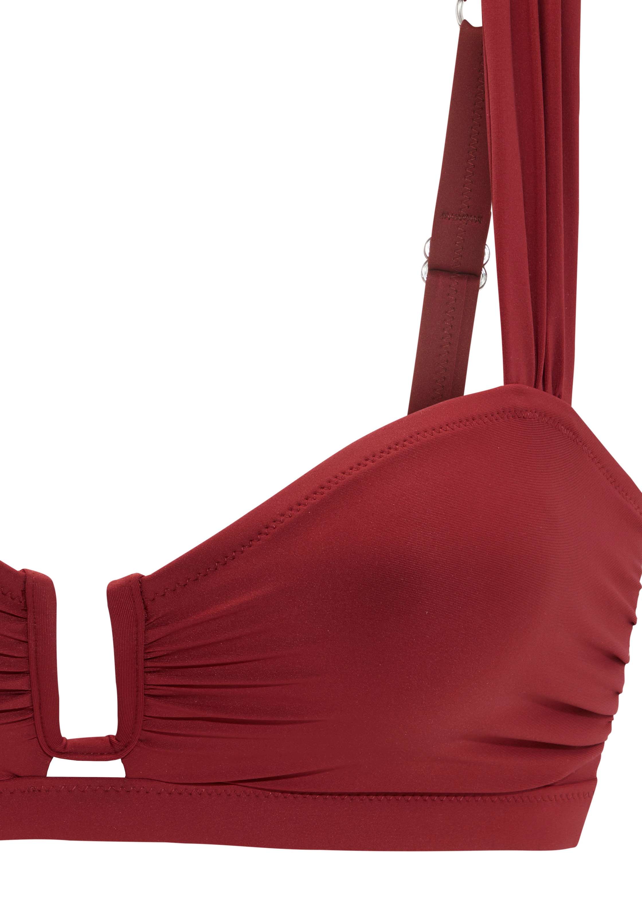 LASCANA Bikini bandeau mit modischer Zierschnalle