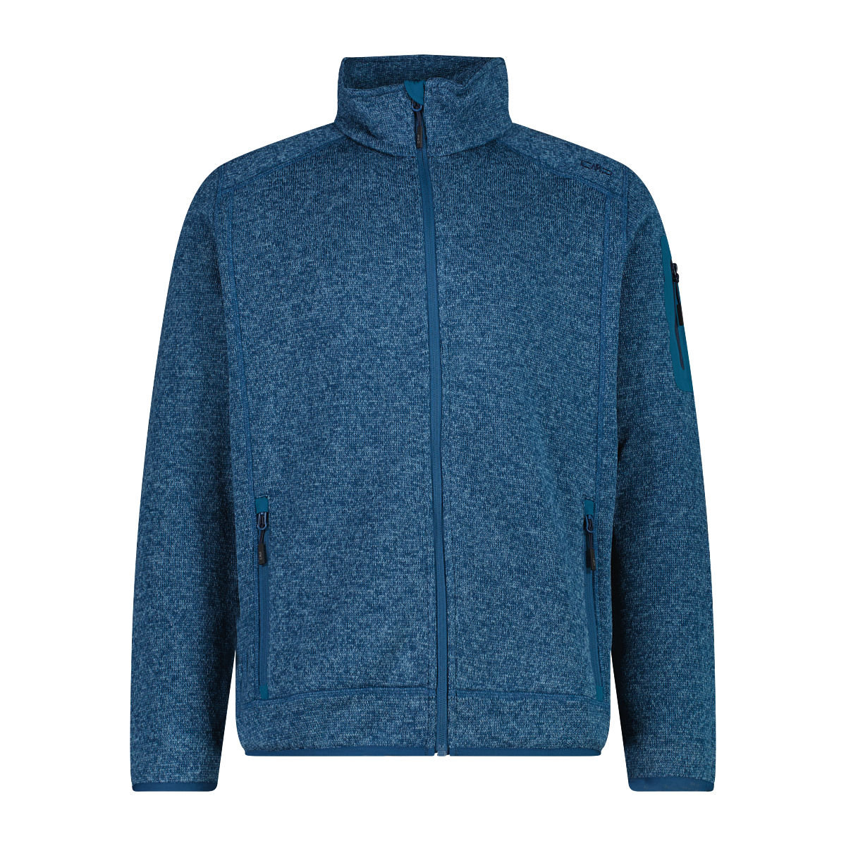 CMP Strickfleecejacke »MAN JACKET« ohne Kapuze mit hochschliessendem Kragen, atmungsaktiv, wasserabweisend