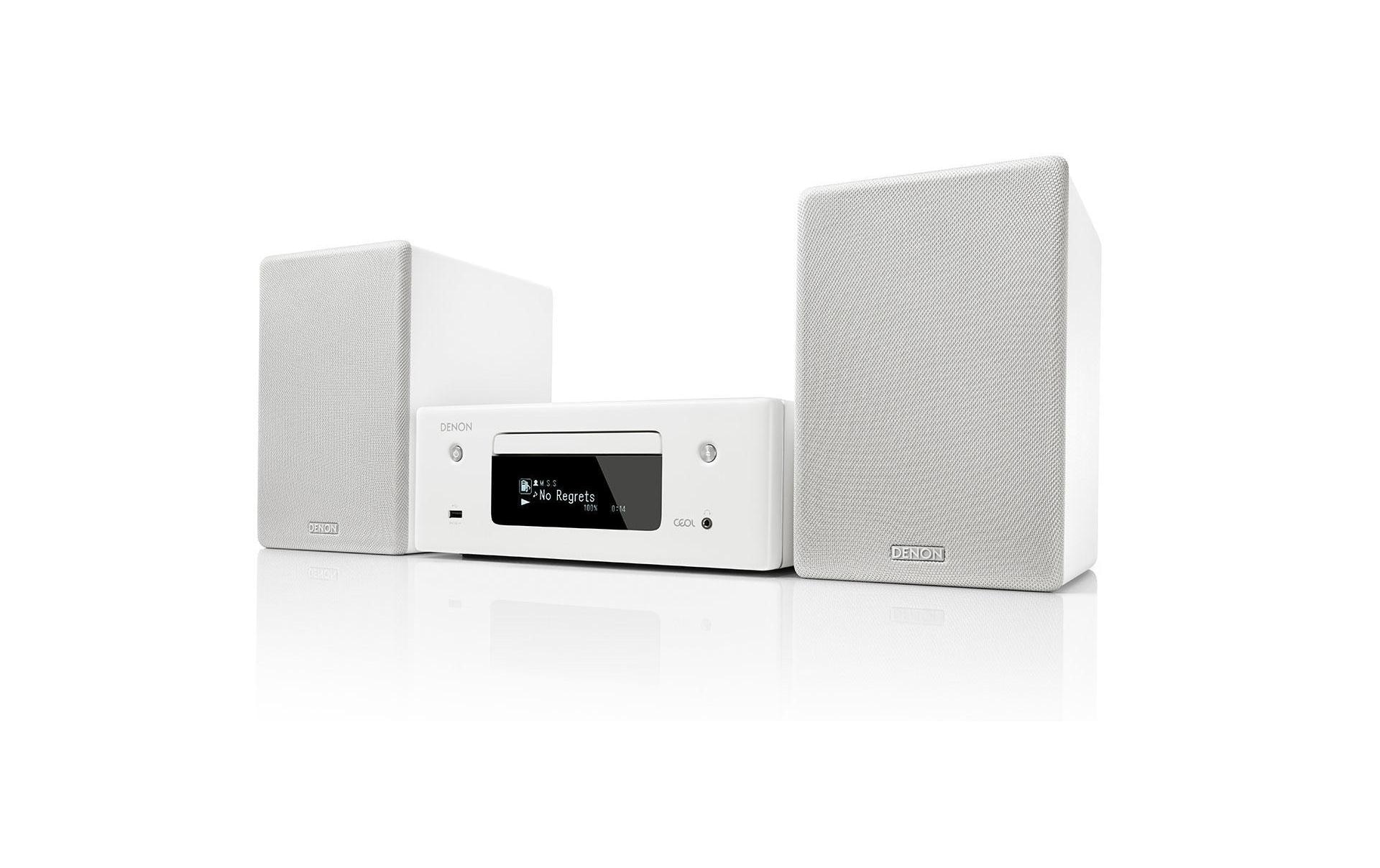 Denon Stereoanlage »CEOL N10 Weiss«, (CD-Bluetooth-WLAN AM-Tuner-FM-Tuner-Internetradio)