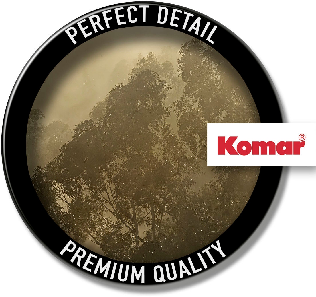 Komar Fototapete »Digitaldruck Vlies -  Foggy Sunshine - Grösse 400 x 250 cm« bedruckt glatt Wohnzimmer, Schlafzimmer