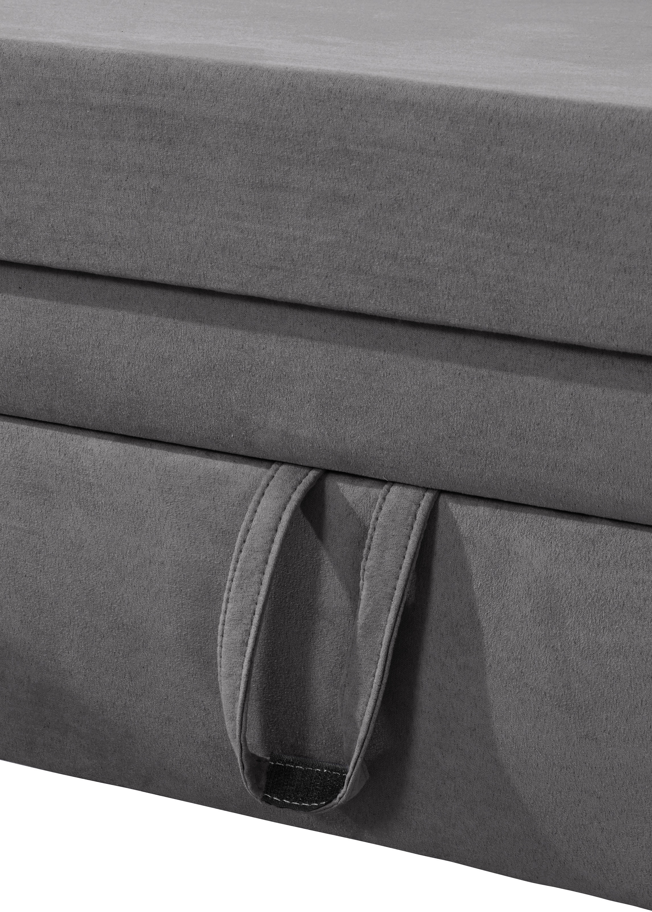 Places of Style Ecksofa »Lolland L-Form«, Wahlweise mit Bettfunktion und Stauraum, auch mit abwischbarem Bezug
