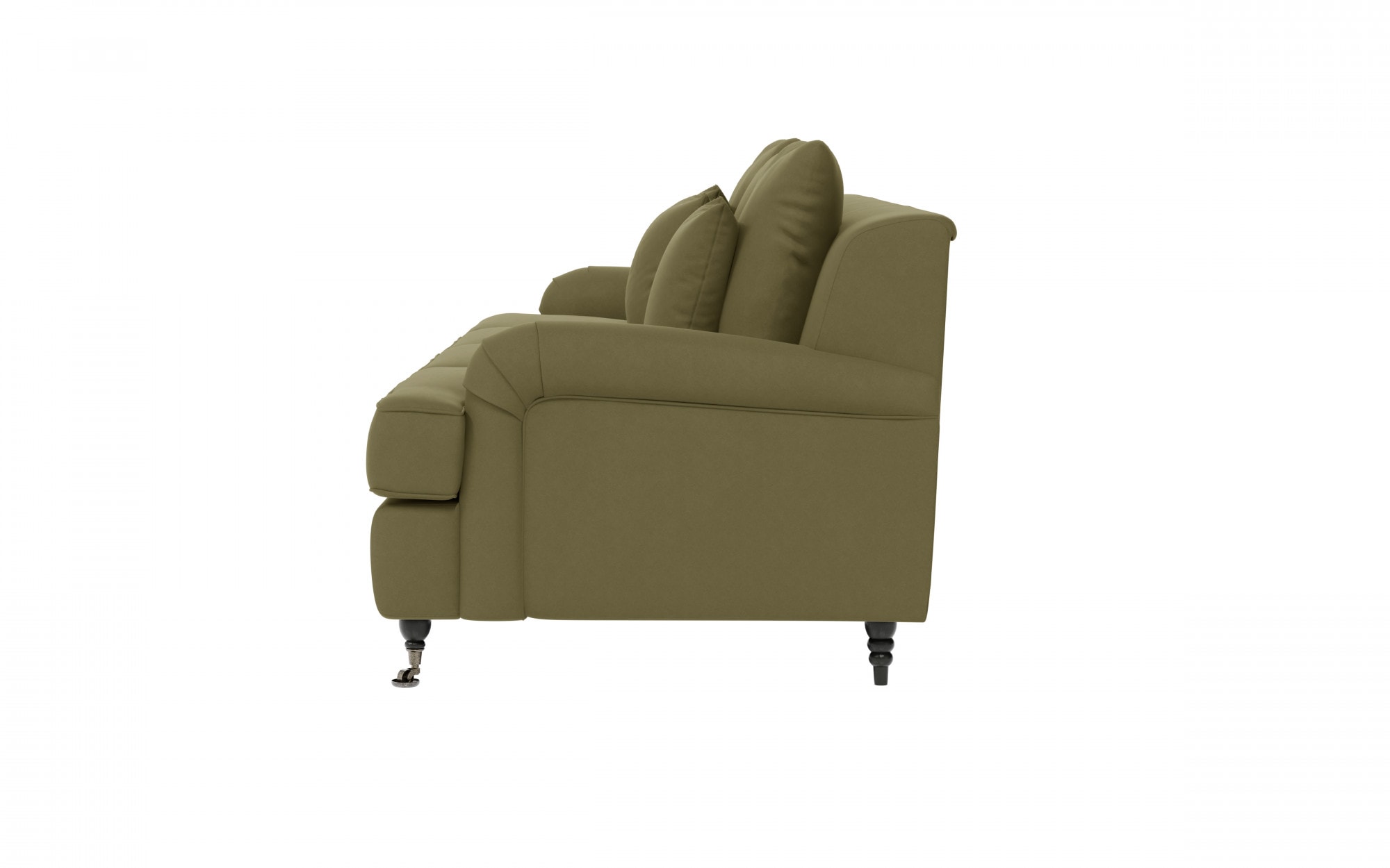 Home affaire Big-Sofa »NORIN« zwei Fussarten: vorne - Rollen, hinten - Holzfüsse