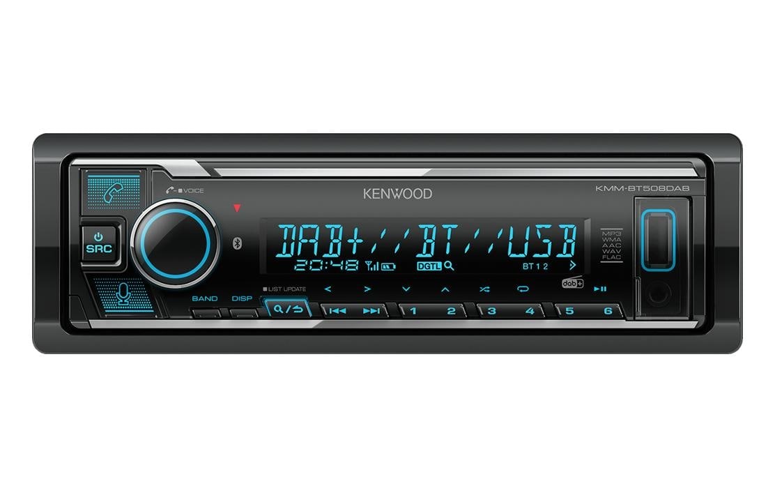 Autoradio »KMM-BT508DAB 1 DIN«, (Bluetooth Digitalradio (DAB+) 200 W)