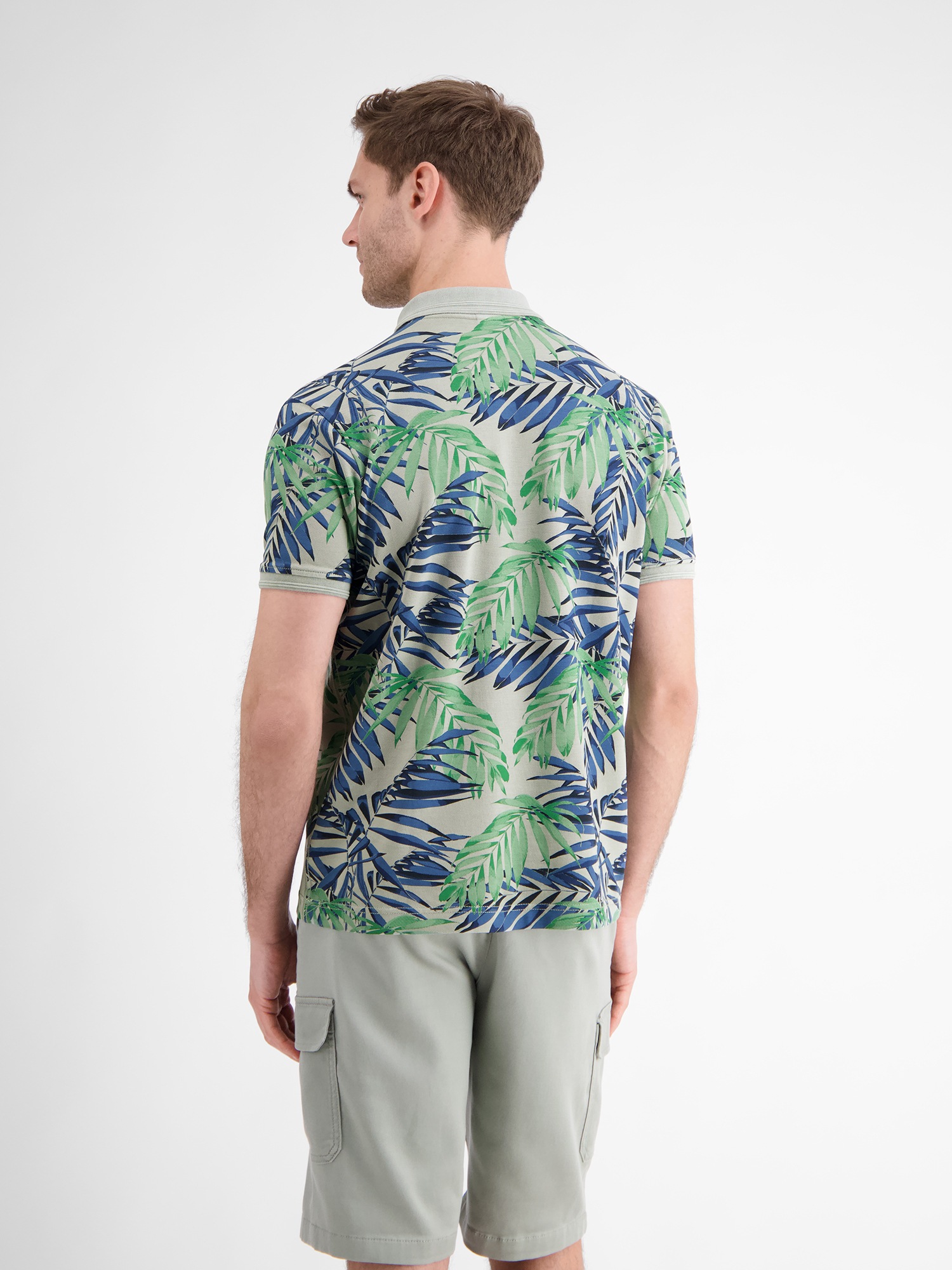 LERROS Poloshirt »LERROS Herren Poloshirt, floral bedruckt«