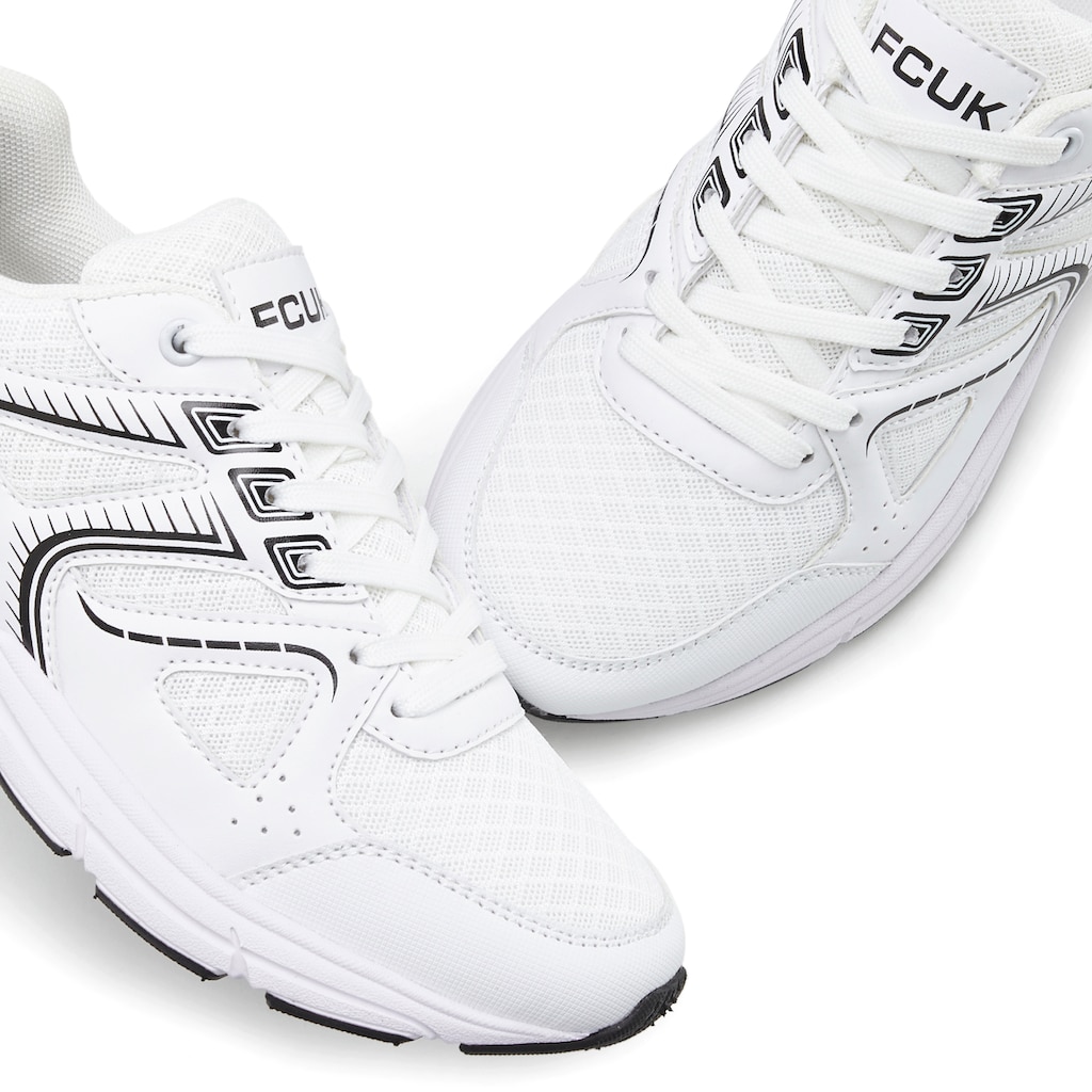 FCUK Sneaker, Freizeitschuh, Halbschuh mit ultraleichter flexibler Sohle VEGAN