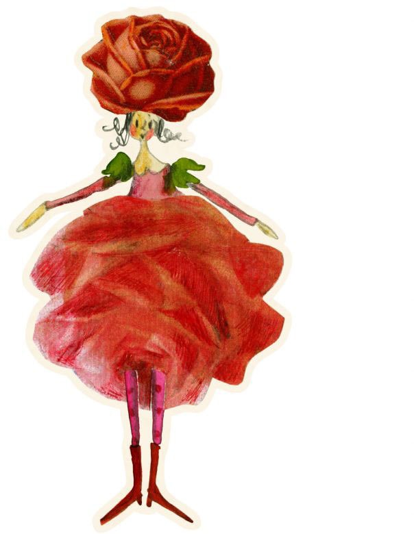Wandtattoo »Rosen Elfe Monat Juli Rose«, (1 St.), selbstklebend, entfernbar