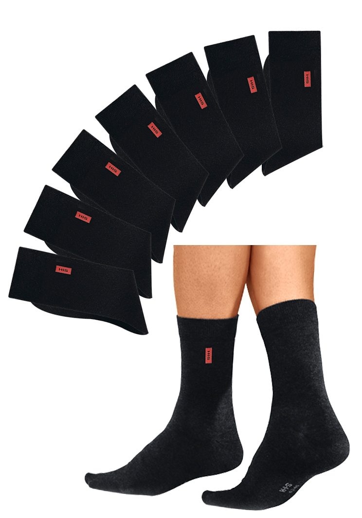 H.I.S Basicsocken, (7 Paar), in angenehmer Baumwollqualität