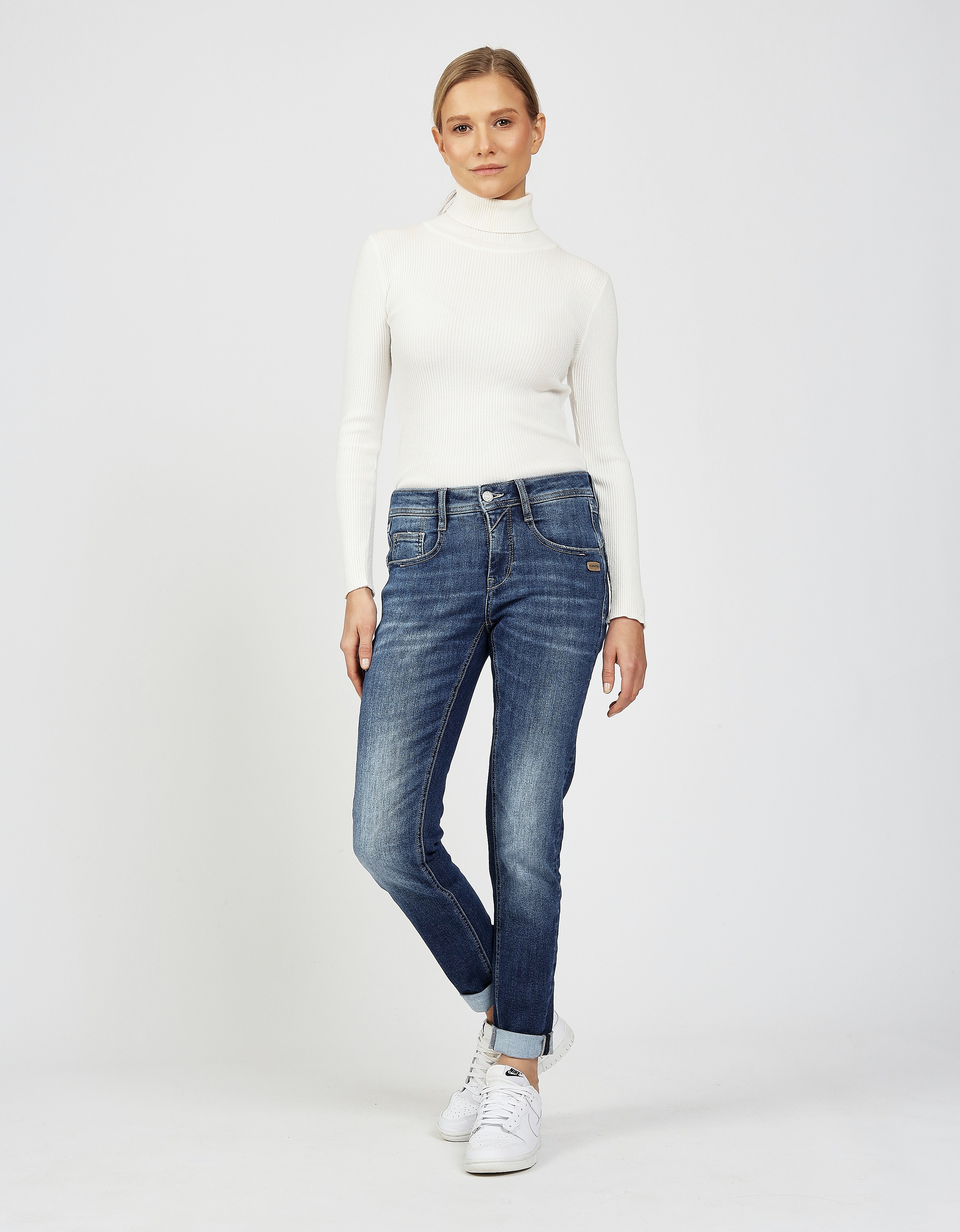 Image of GANG Relax-fit-Jeans "94AMELIE" aus Sweat Denim
