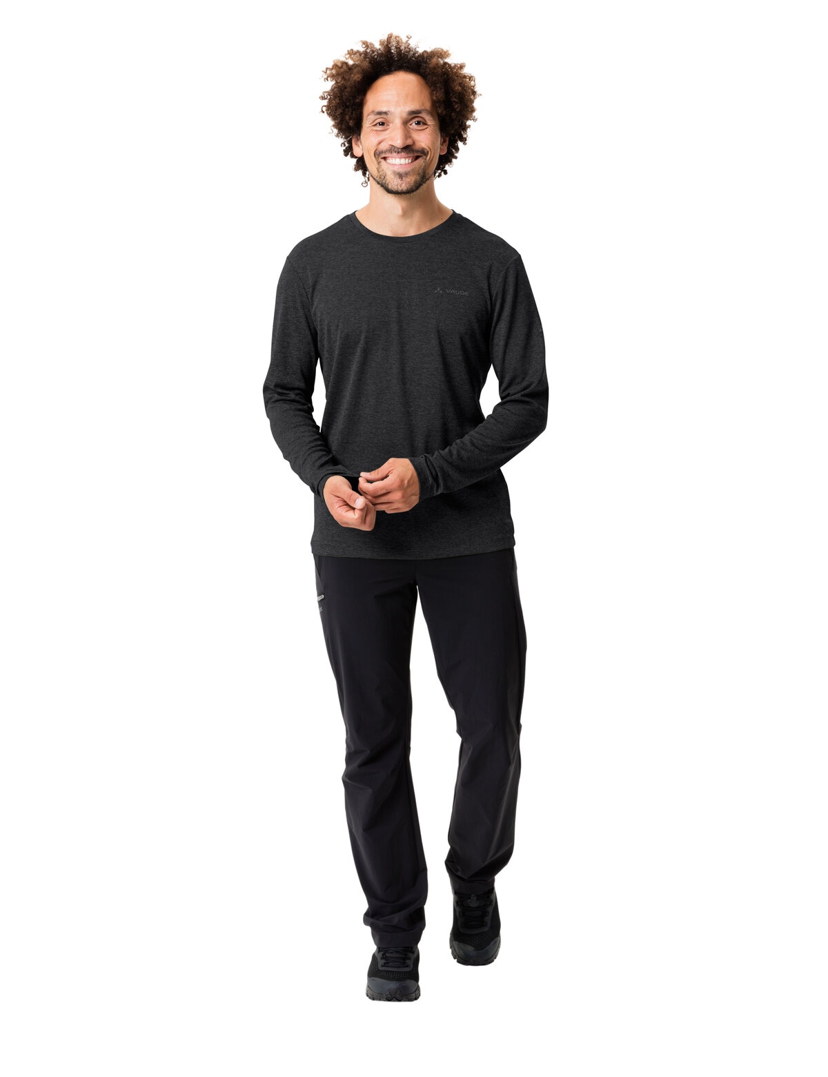 VAUDE Longsleeve »Men's Essential LS T-Shirt« sportlicher Stil, Rundhalsausschnitt, schnell trocknendes Material