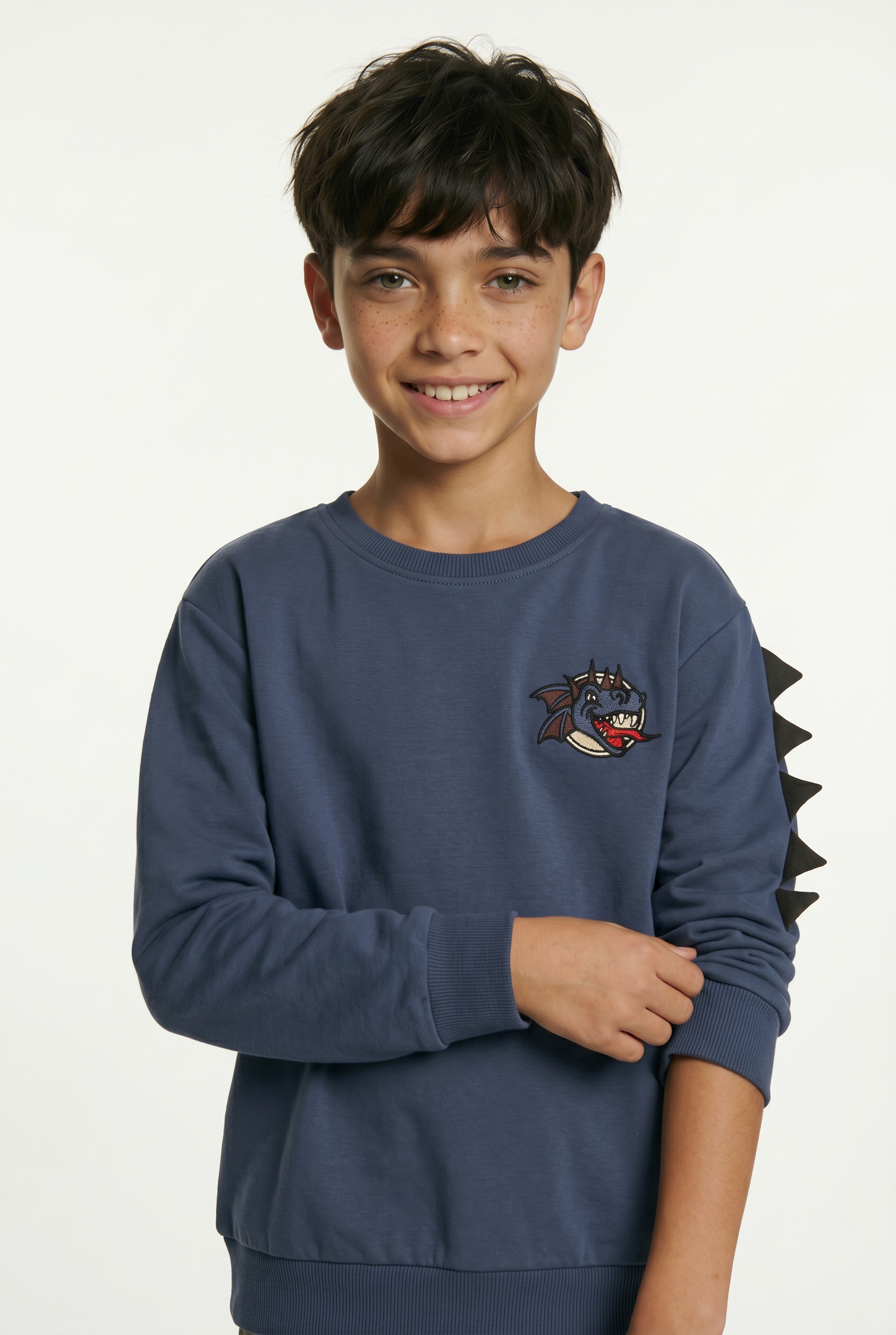 Name It Sweat-shirt »NMMKETIL LS NREG SWEAT UNB«, mélange coton, coupe régulière
