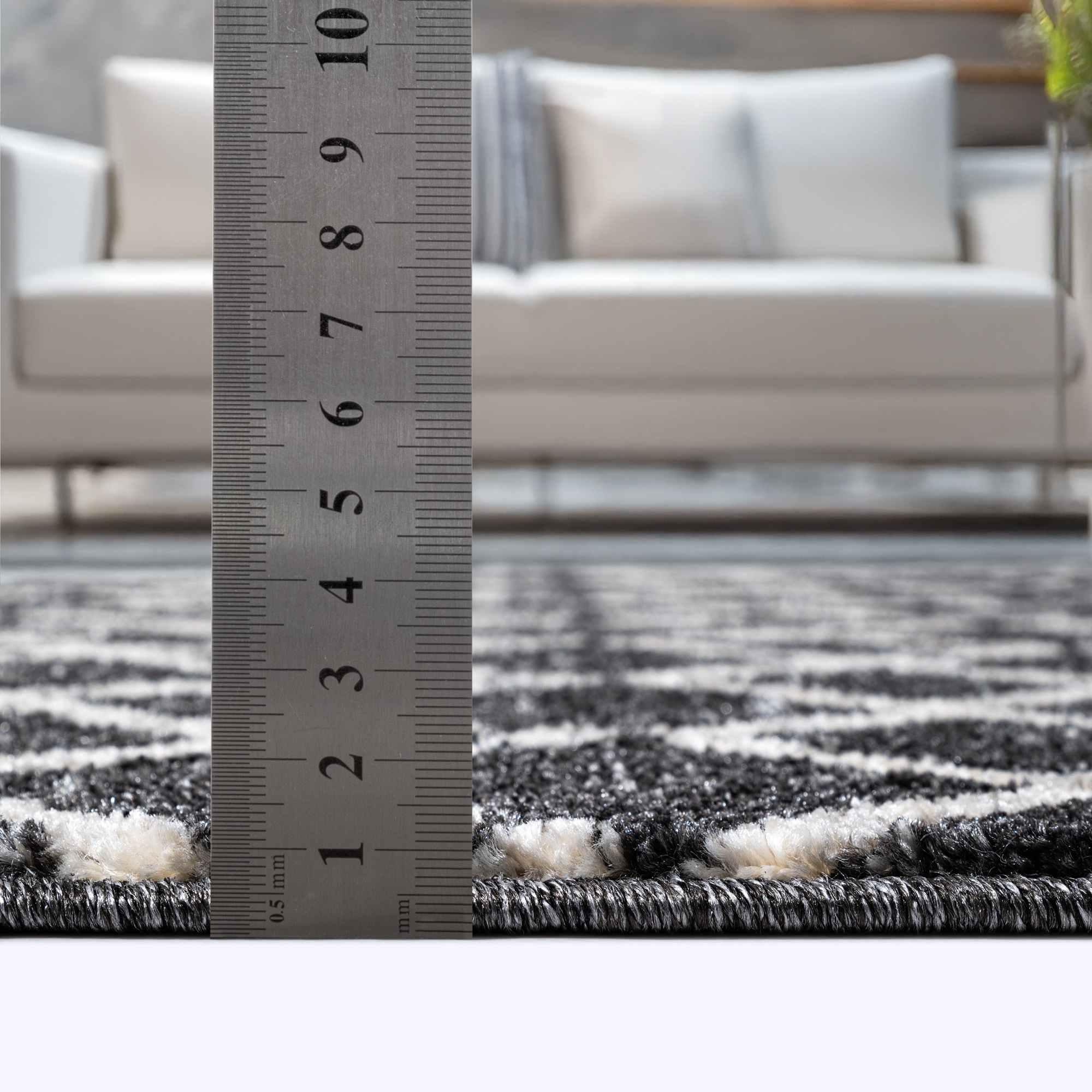 Sanat Teppich »Boho 8205  , auch als Läufer und in Rund« rechteckig 10 mm Höhe Kurzflor, robust, Boho, Scandic, für Fussbodenheizung geeignet