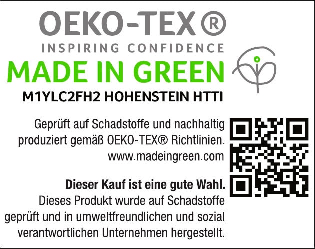 my home Spannbettlaken »Litschi«, (2 St.), für Topper auf Boxspringbetten geeignet, 100% Baumwolle, Topper Spannbettlaken aus Jersey mit Gummizug, Made in Green zertifiziert