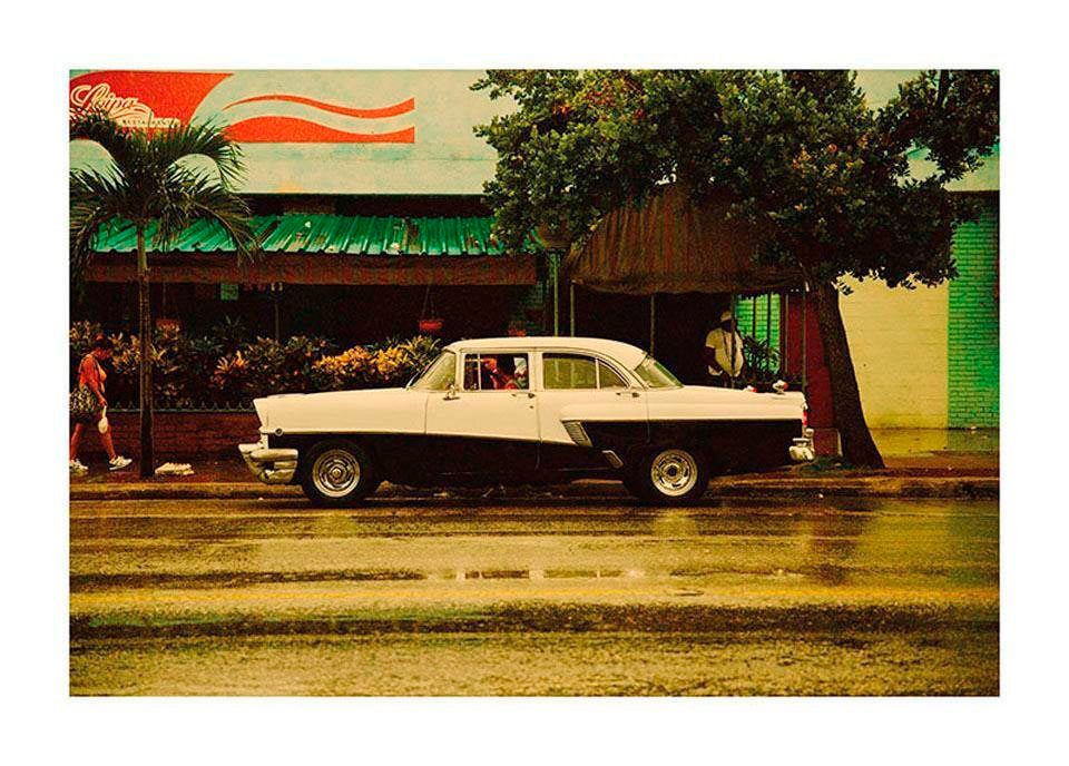 Image of Komar Bild "Cuba Car" Städte 1 Stk. tlg. Wandbild zur Dekoration - ohne Rahmen