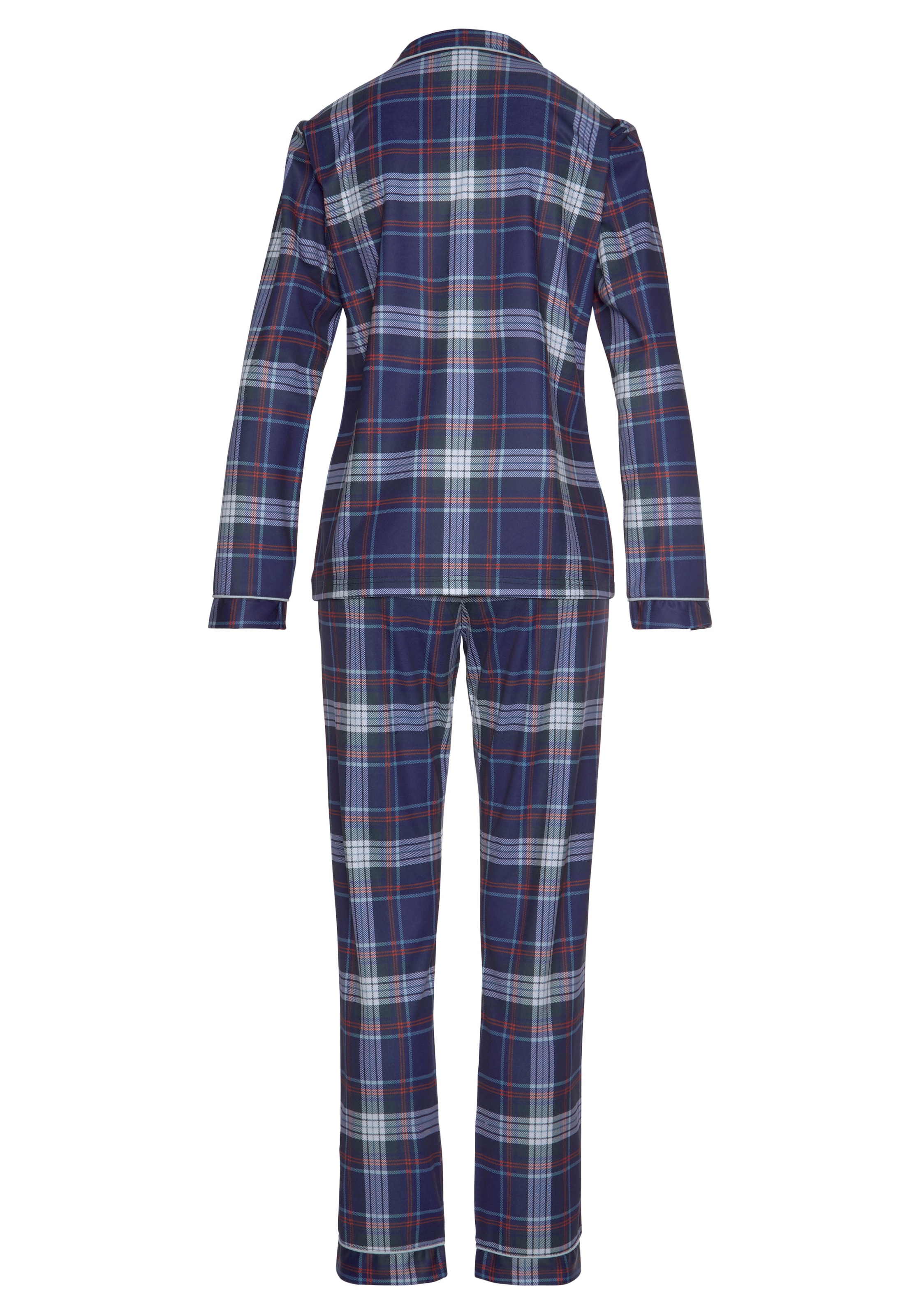 H.I.S Pyjama, (Set, 2 tlg.), aus Flanell mit Allover-Karomuster