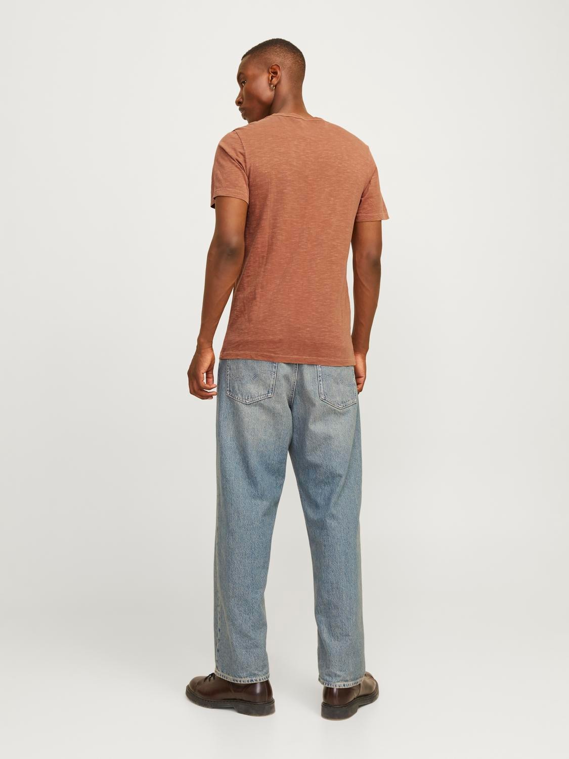 Jack & Jones T-Shirt »JJESPLIT NECK TEE SS NOOS«, mit V-Ausschnitt