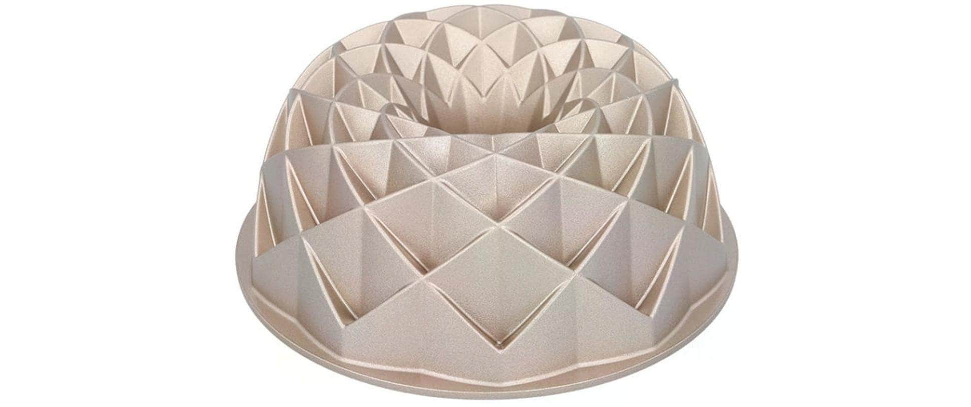 Birkmann Gugelhupfform »Contoura Geo 24 cm Goldfarben«, (1 St.)