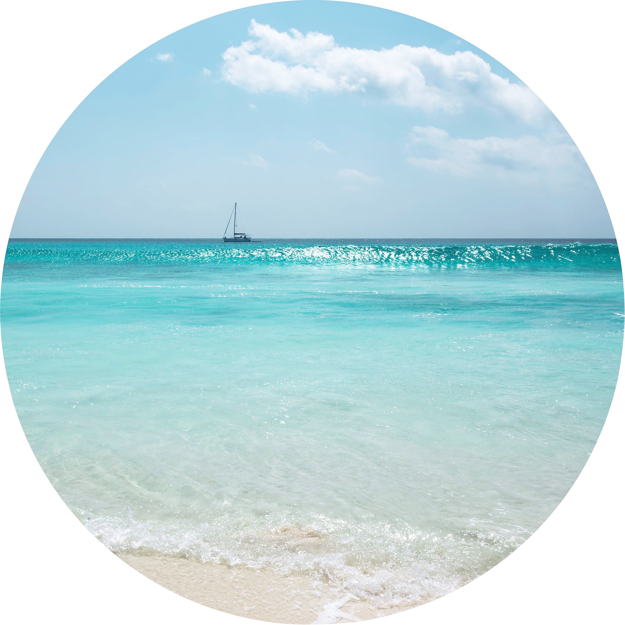 Image of Komar Fototapete »Lagoon«, Comic-botanisch, 125 x 125 cm bei Ackermann Versand Schweiz