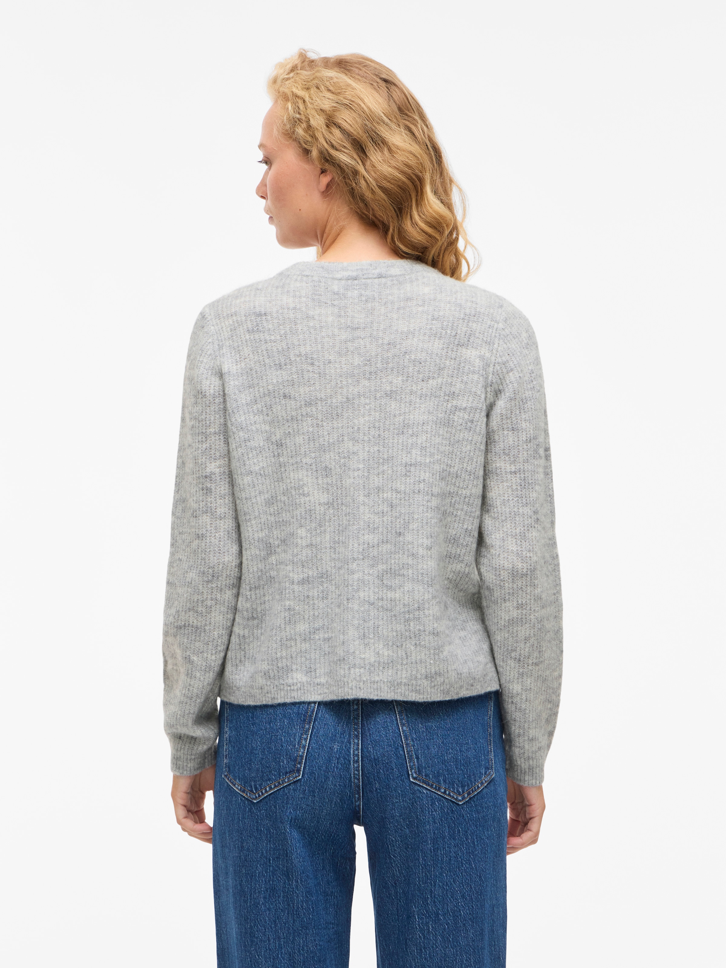 Vila Veste en tricot »VILORY O-NECK L/S KNIT CARDIGAN-NOOS« Materialmix, regular fit
