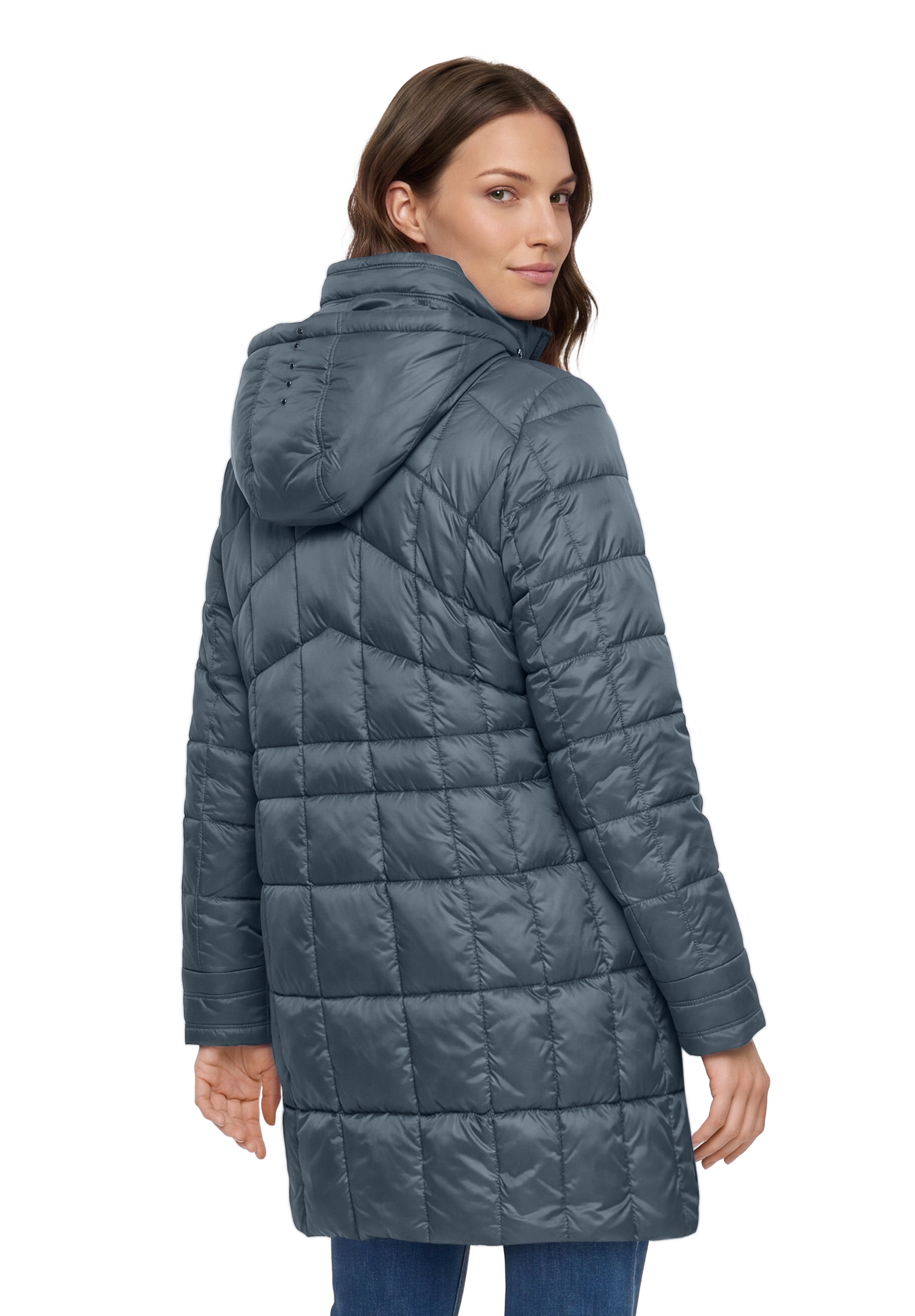 Gil Bret Steppmantel Winterjacke mit abnehmbarer Kapuze und Reissverschluss