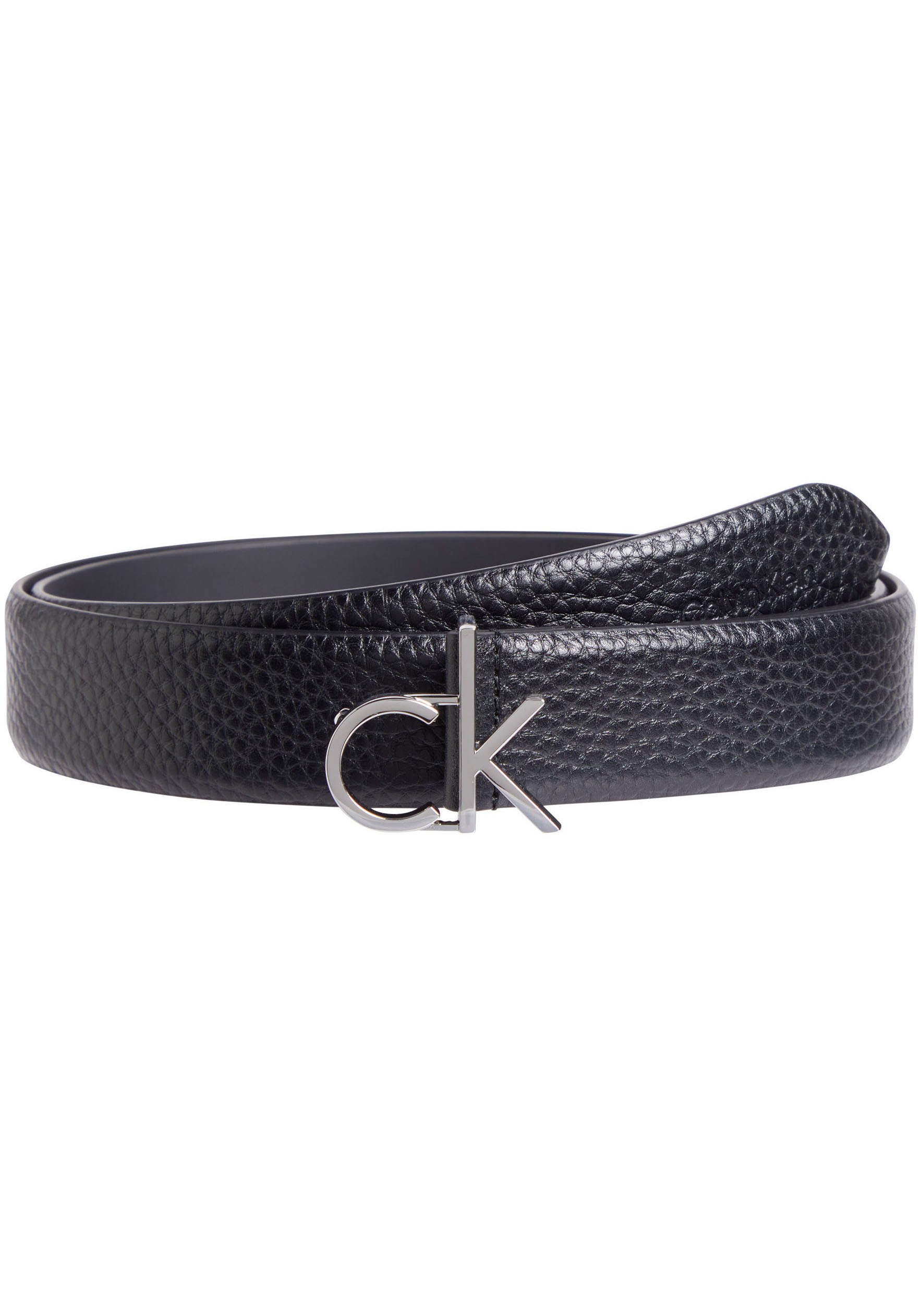 Calvin Klein Ledergürtel »CK LOGO BUCKLE BELT 3.0_PBL«, mit Logoprägung als Schliesse