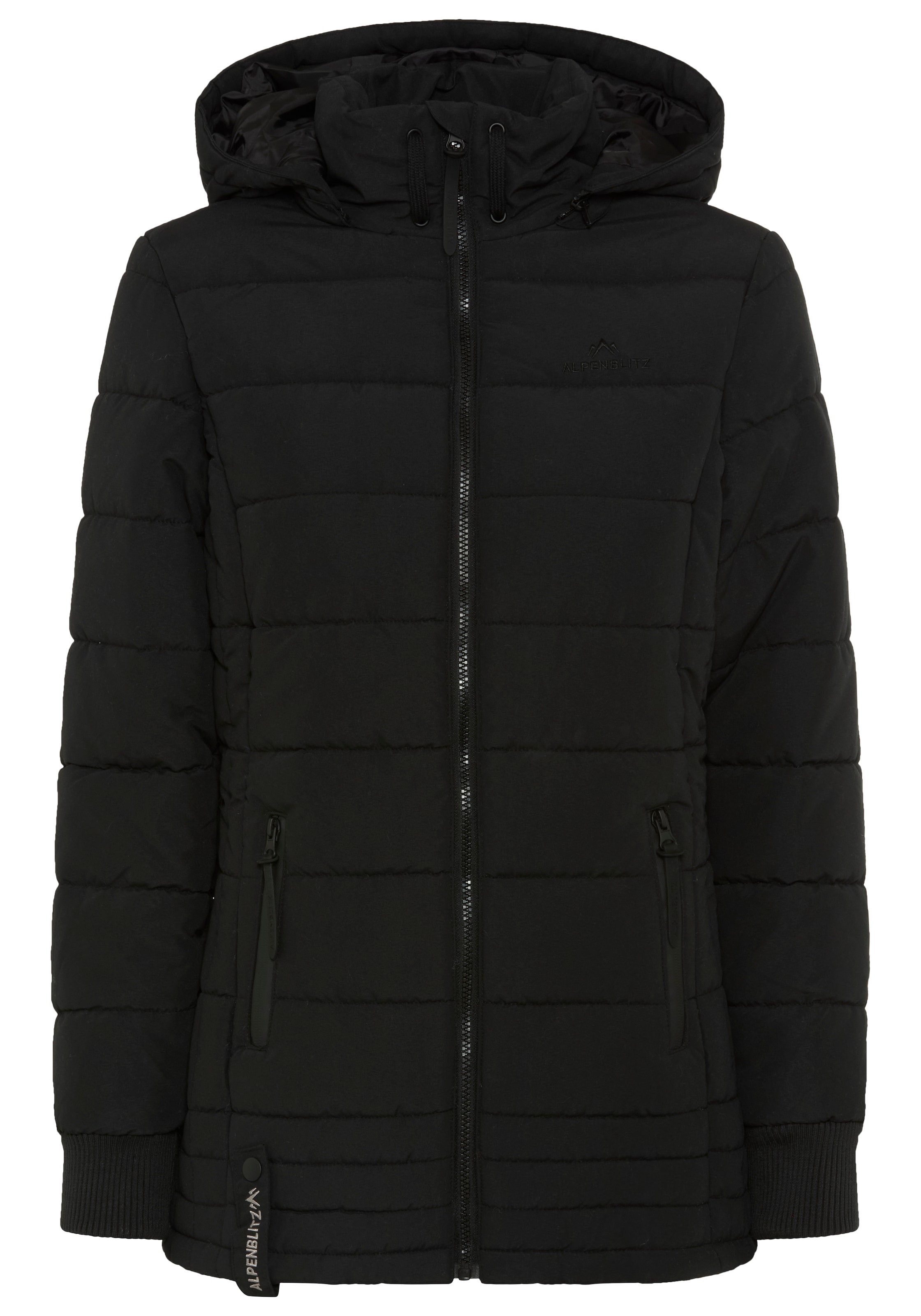 ALPENBLITZ Veste matelassée »Flockenwirbel« avec capuche pour la mi-saison, en matière légère, design uni