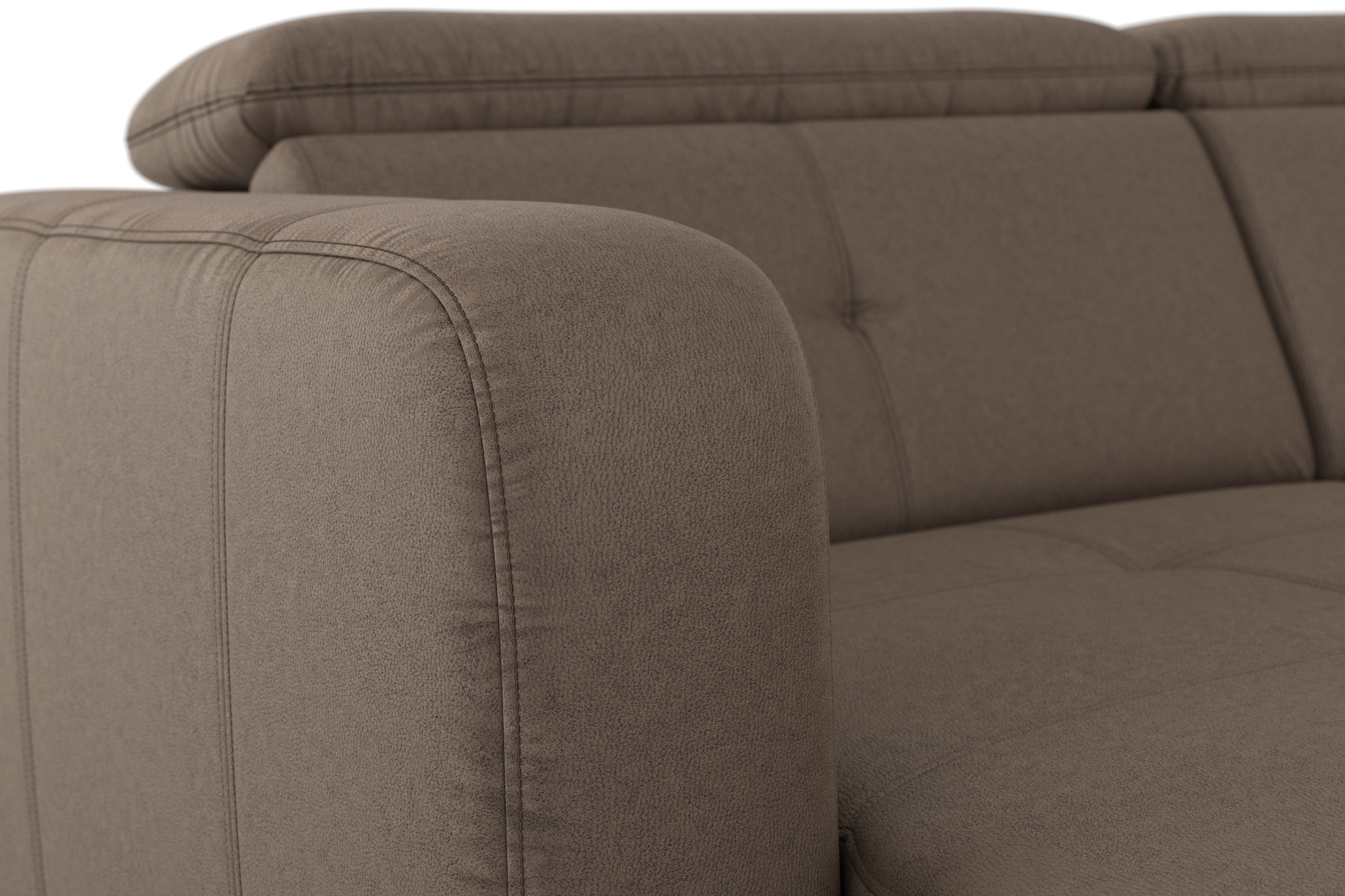 sit&more Wohnlandschaft »Belluci U-Form«, Kopfteilverstellung und Federkern, wahlweise mit Bettfunktion