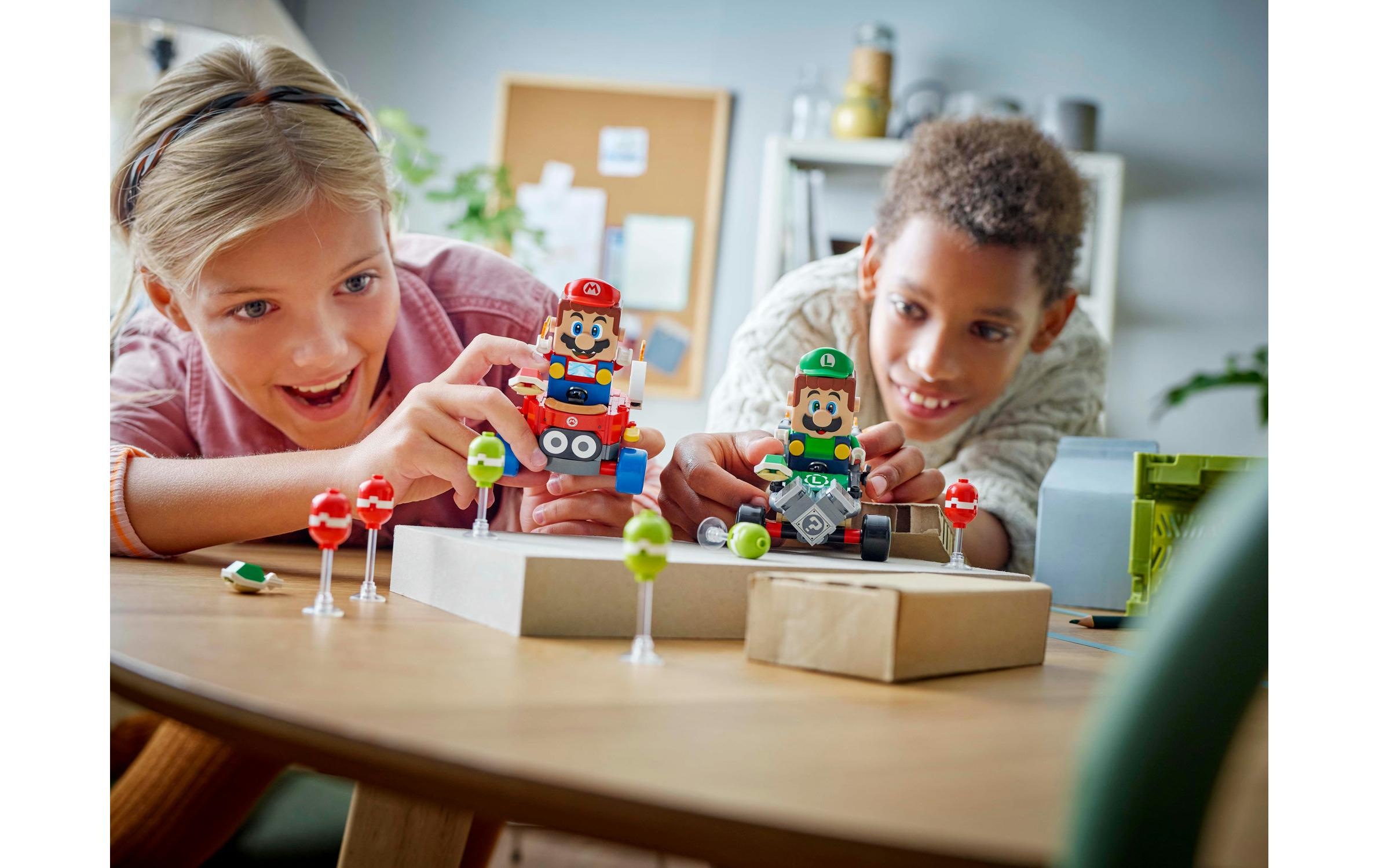 LEGO® Spielbausteine »Super Mario Mario Kart – Baby Mario / Baby Luigi 72034«