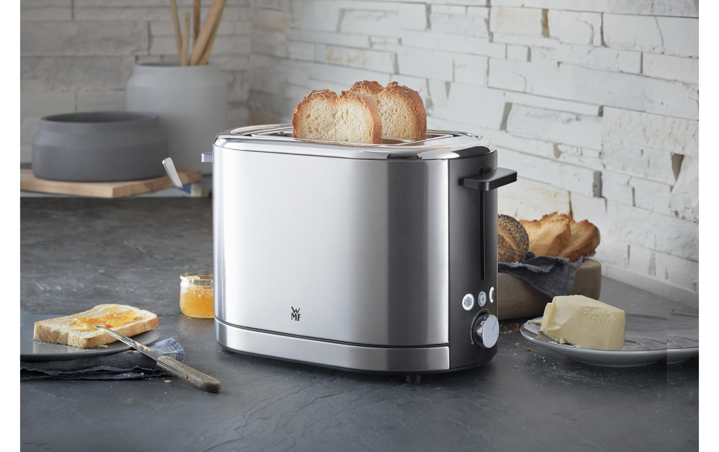 WMF Toaster »LONO Silberfarben«, für 2 Scheiben, 900 W