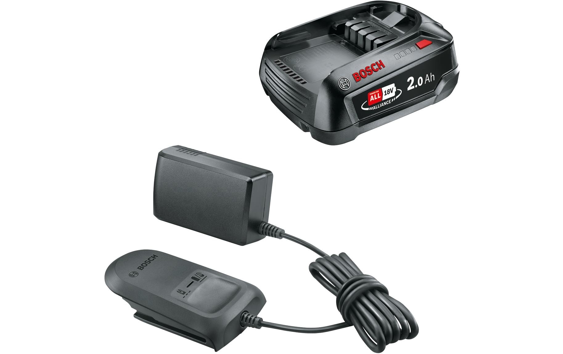 BOSCH Akku »Set 18 V, 2Ah+AL18 V-20«, 18,0 V