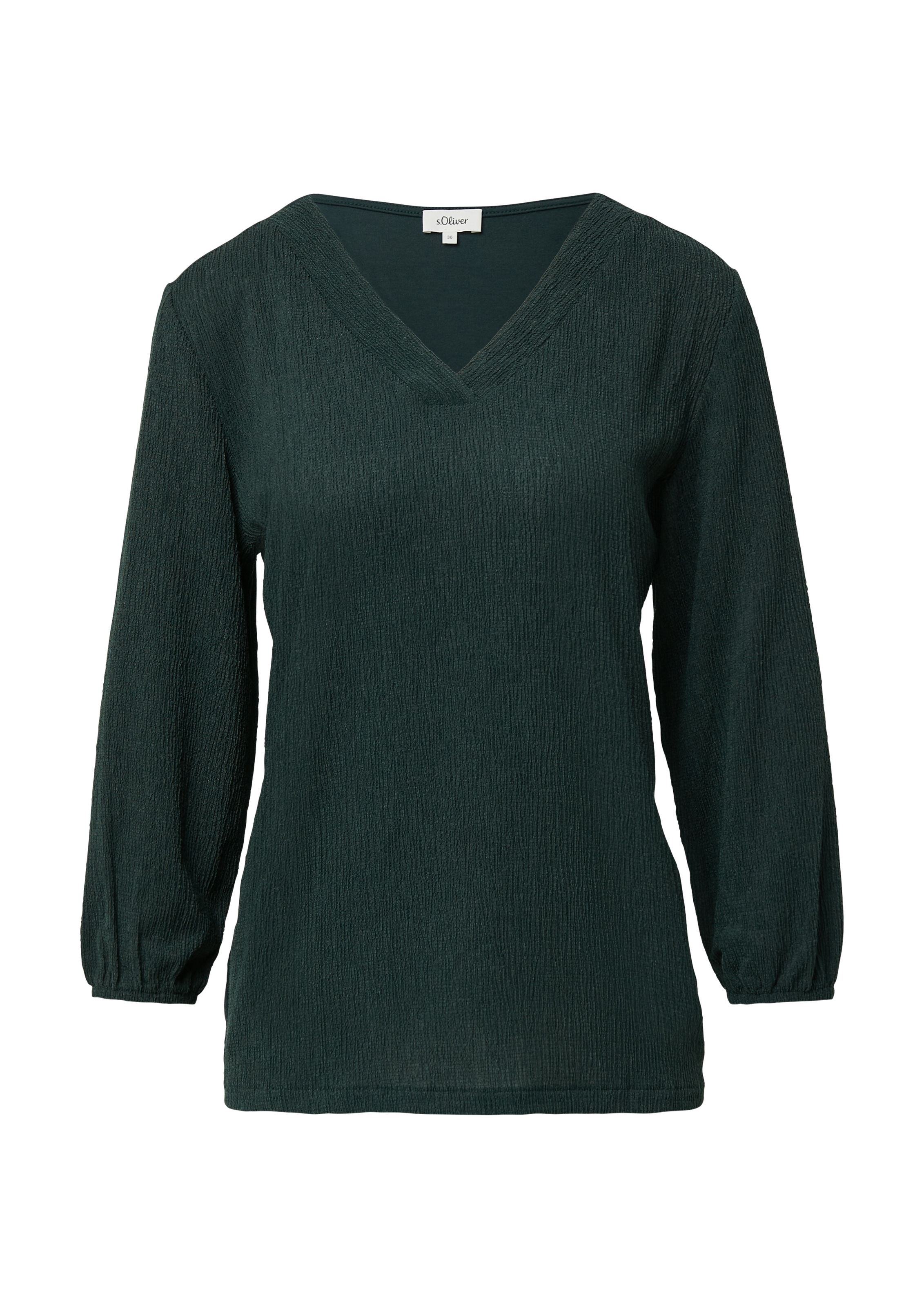 s.Oliver 3/4-Arm-Shirt, mit V-Ausschnitt