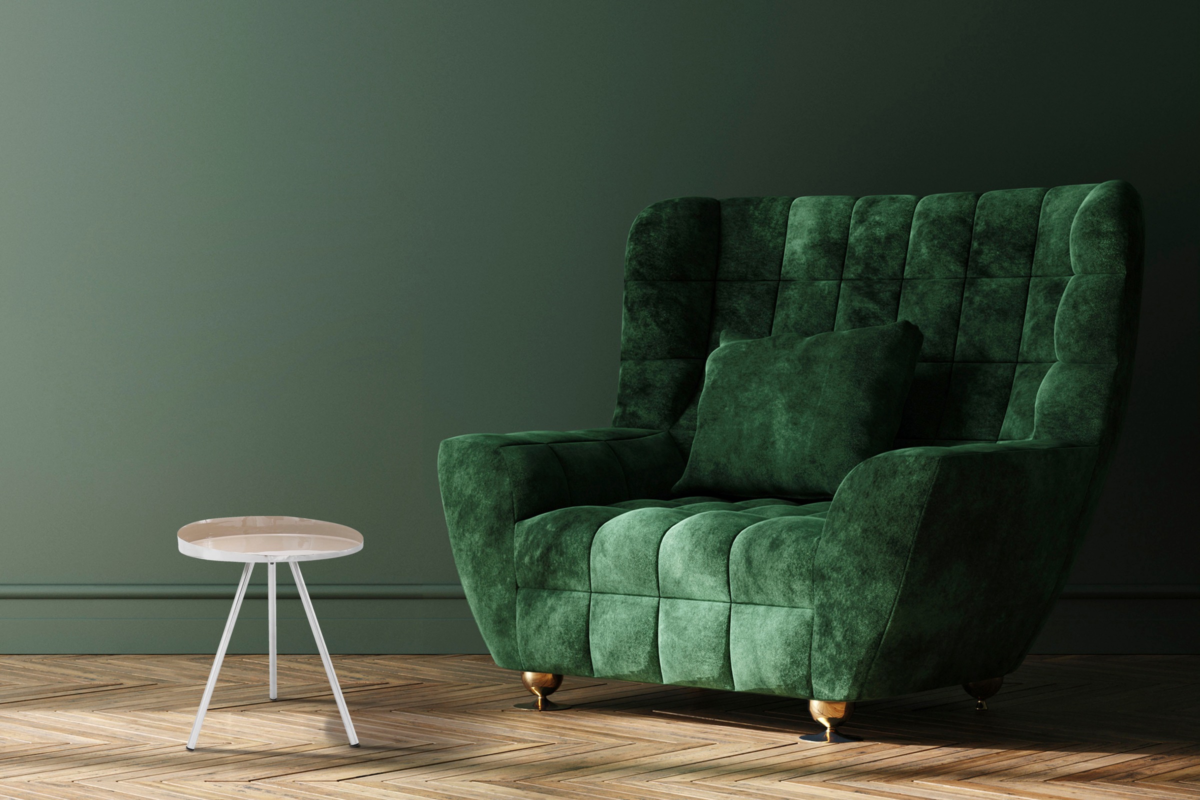 Kayoom Beistelltisch "Morrison, runder Beistelltisch, edler Look" 1 Stk. tlg. Dekorativ, glanzvolle Lackierung, stilvolles Design